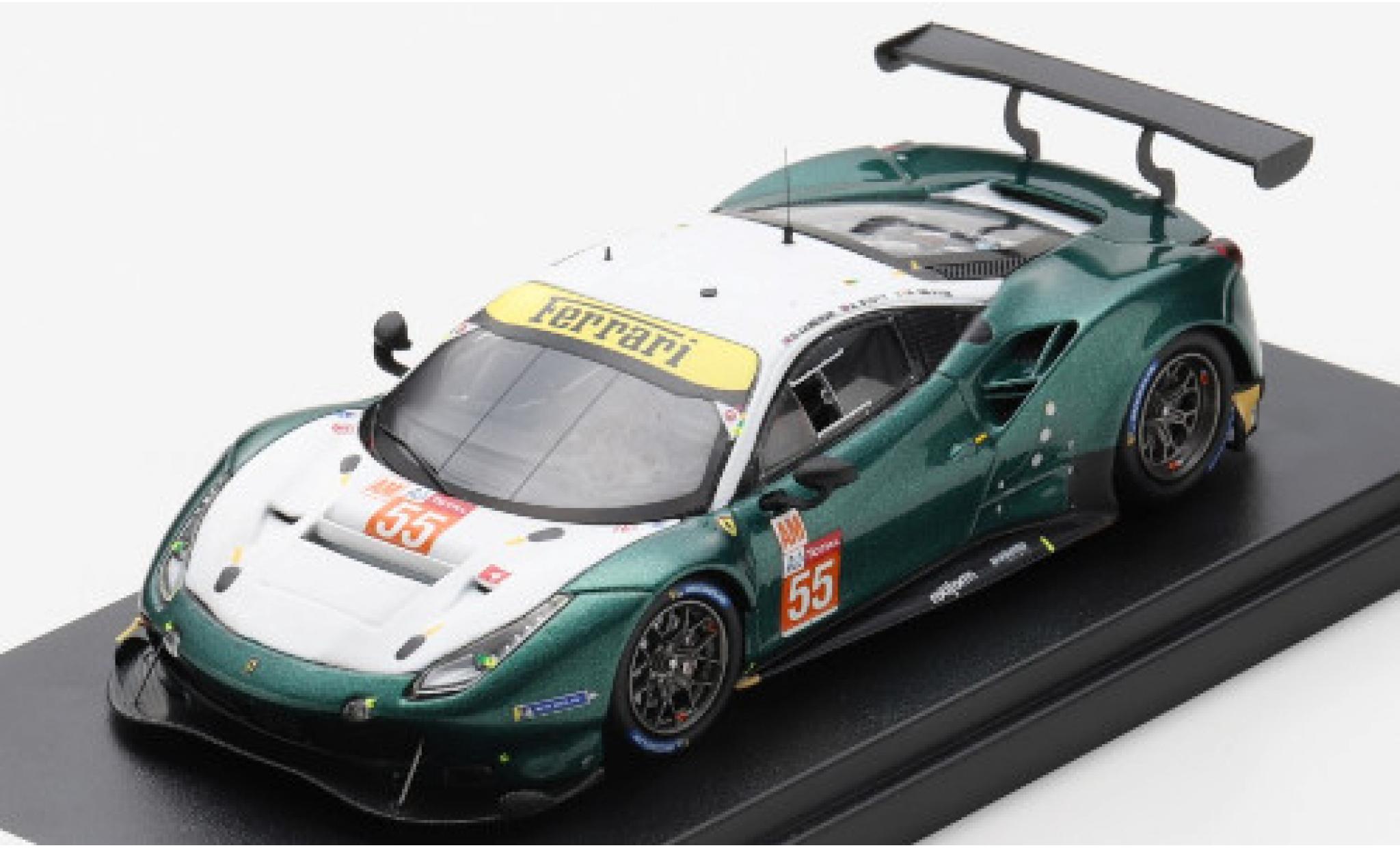 Ferrari 488 1/43 Look Smart GTE EVO No.55 Spirit of Race 24h Le Mans 2020 D.Cameron/M.Griffin/A.Scott modellino in miniatura