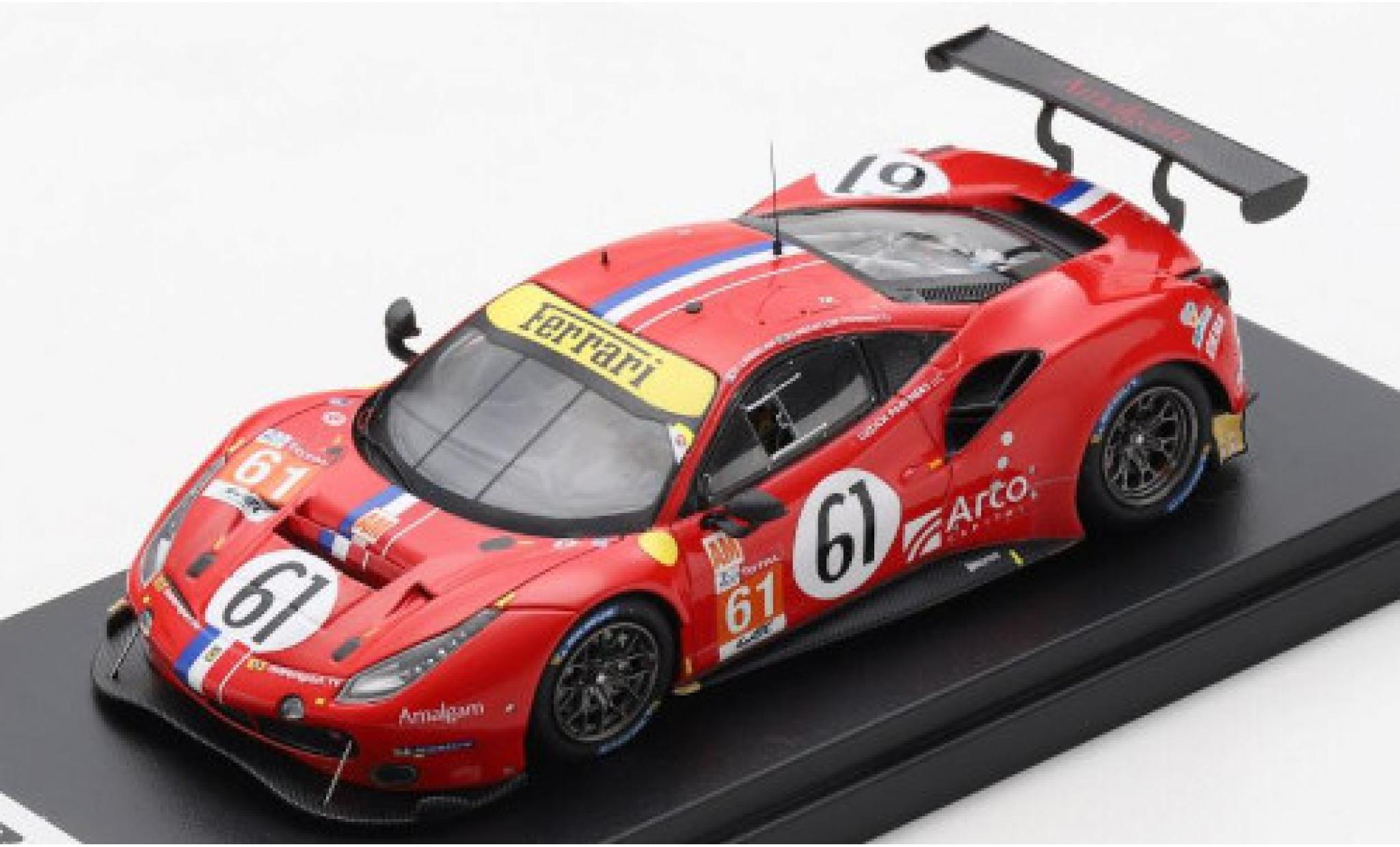 Ferrari 488 1/43 Look Smart GTE EVO No.61 Luzich Racing 24h Le Mans 2020 C.Ledogar/O.Negri Jr./F.Piovanetti modellino in miniatura