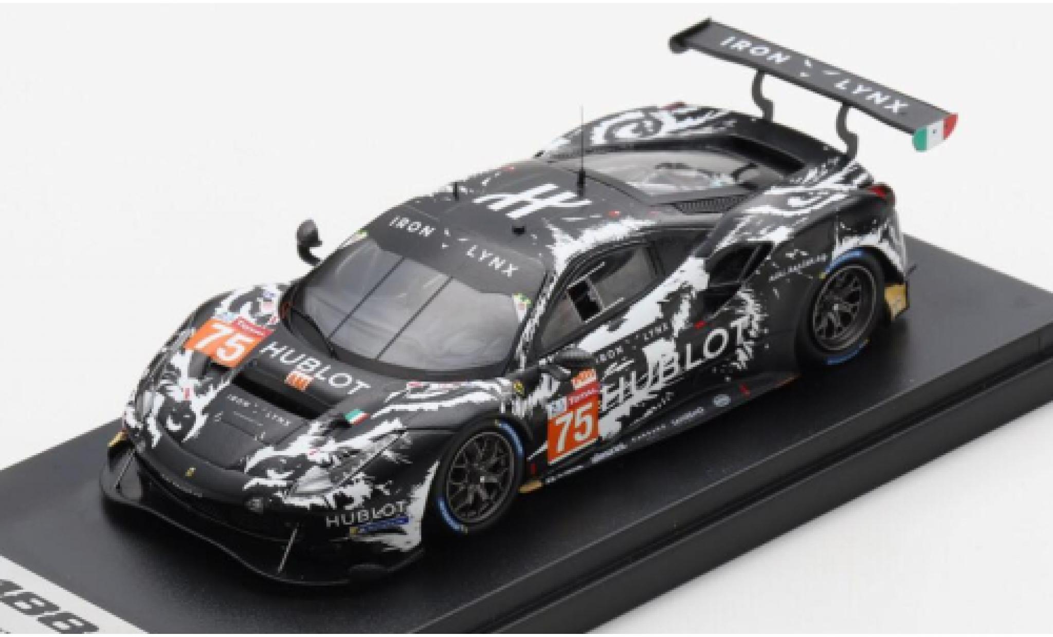Ferrari 488 1/43 Look Smart GTE EVO No.75 Iron Lynx 24h Le Mans 2020 M.Cressoni/R.Mastronardi/A.Piccini modellino in miniatura