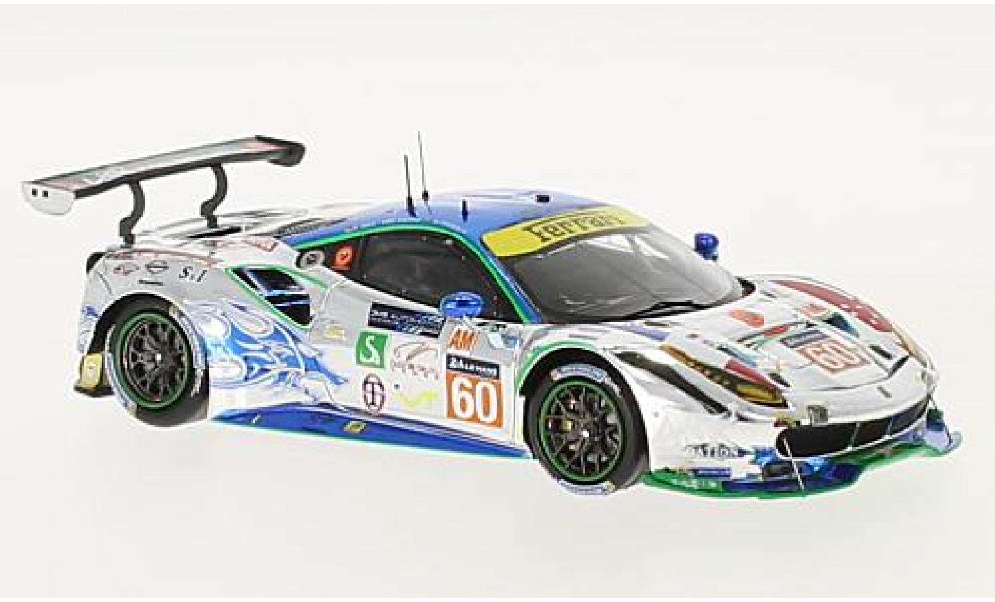 Ferrari 488 1/43 Look Smart GTE No.60 Clearwater Racing 24h Le Mans 2017 R.Wee/H.Kato/A.Parente modellino in miniatura