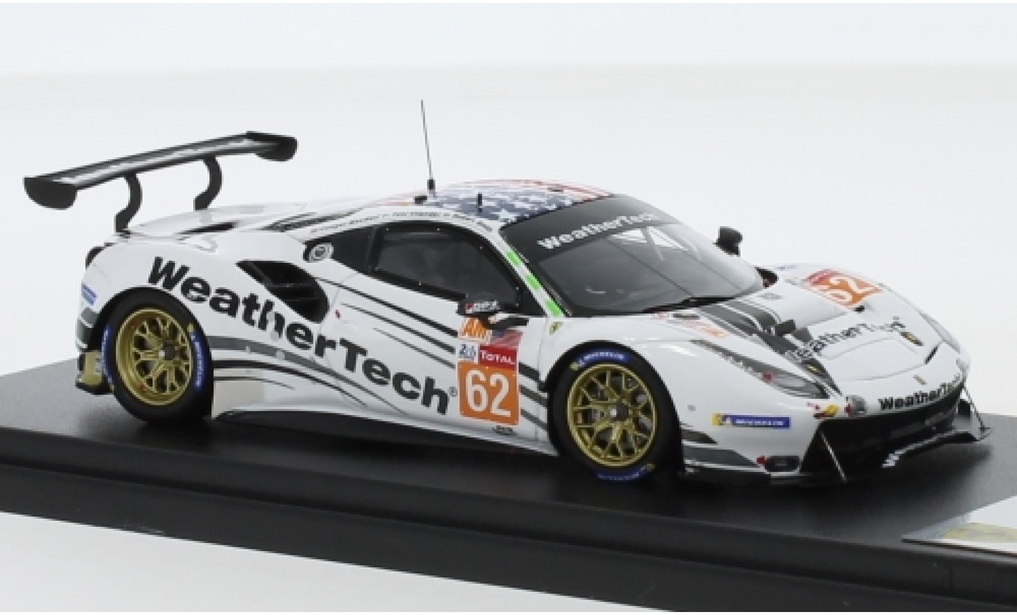 Ferrari 488 1/43 Look Smart GTE No.62 WeatherTech Racing WeatherTech 24h Le Mans 2019 C.MacNeil/R.Smith/T.Vilander modellino in miniatura