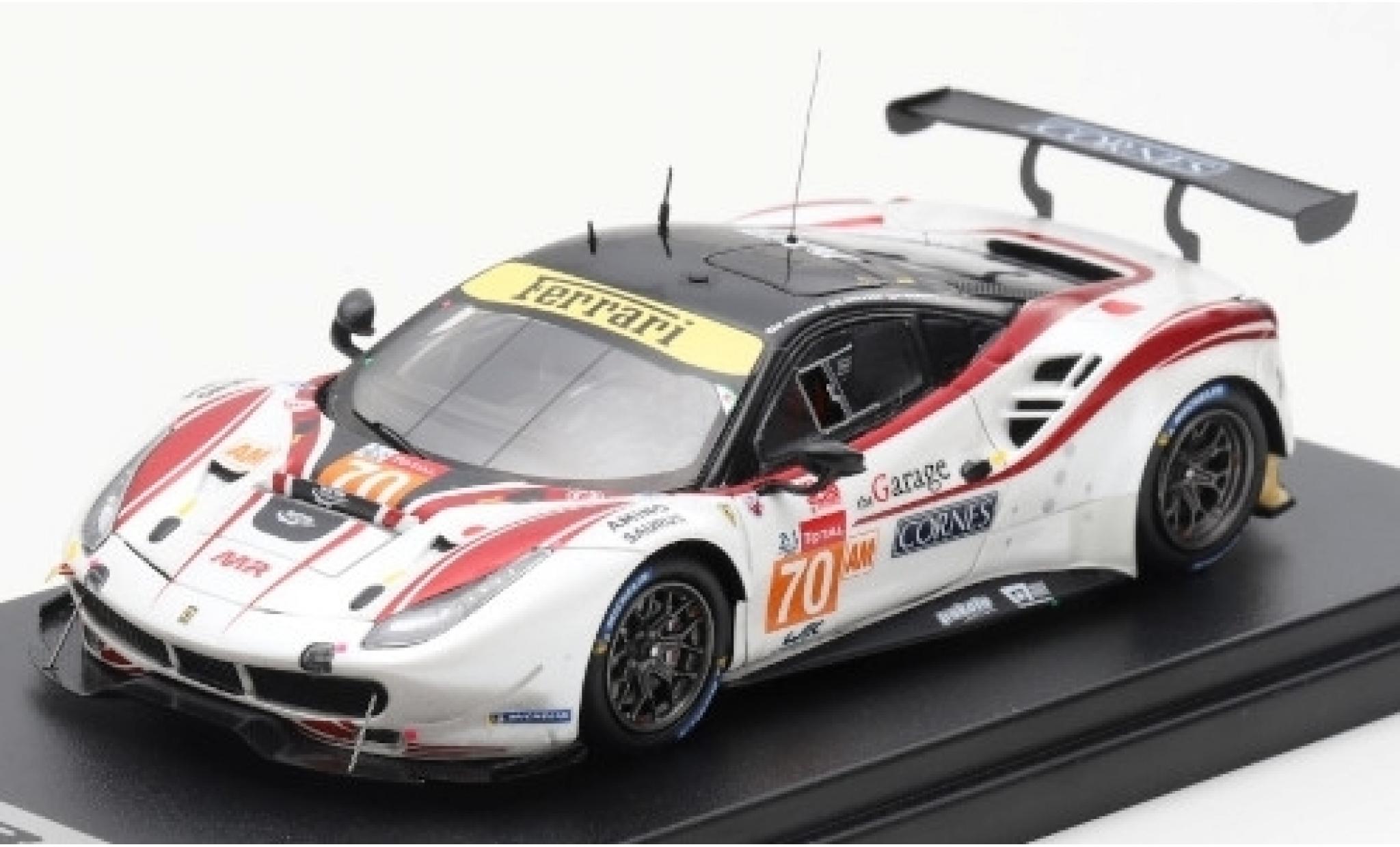 Ferrari 488 1/43 Look Smart GTE No.70 MR Racing 24h Le Mans 2019 O.Beretta/E.Cheever/M. Ishikawa modellino in miniatura