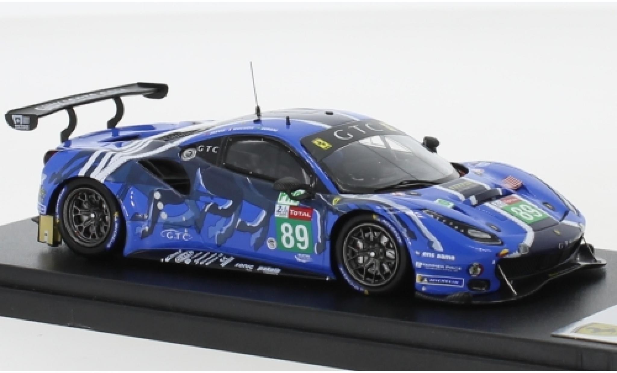 Ferrari 488 1/43 Look Smart GTE No.89 Risi Competizione GTC 24h Le Mans 2019 P.Derani/O.Jarvis/J.Gounon modellino in miniatura