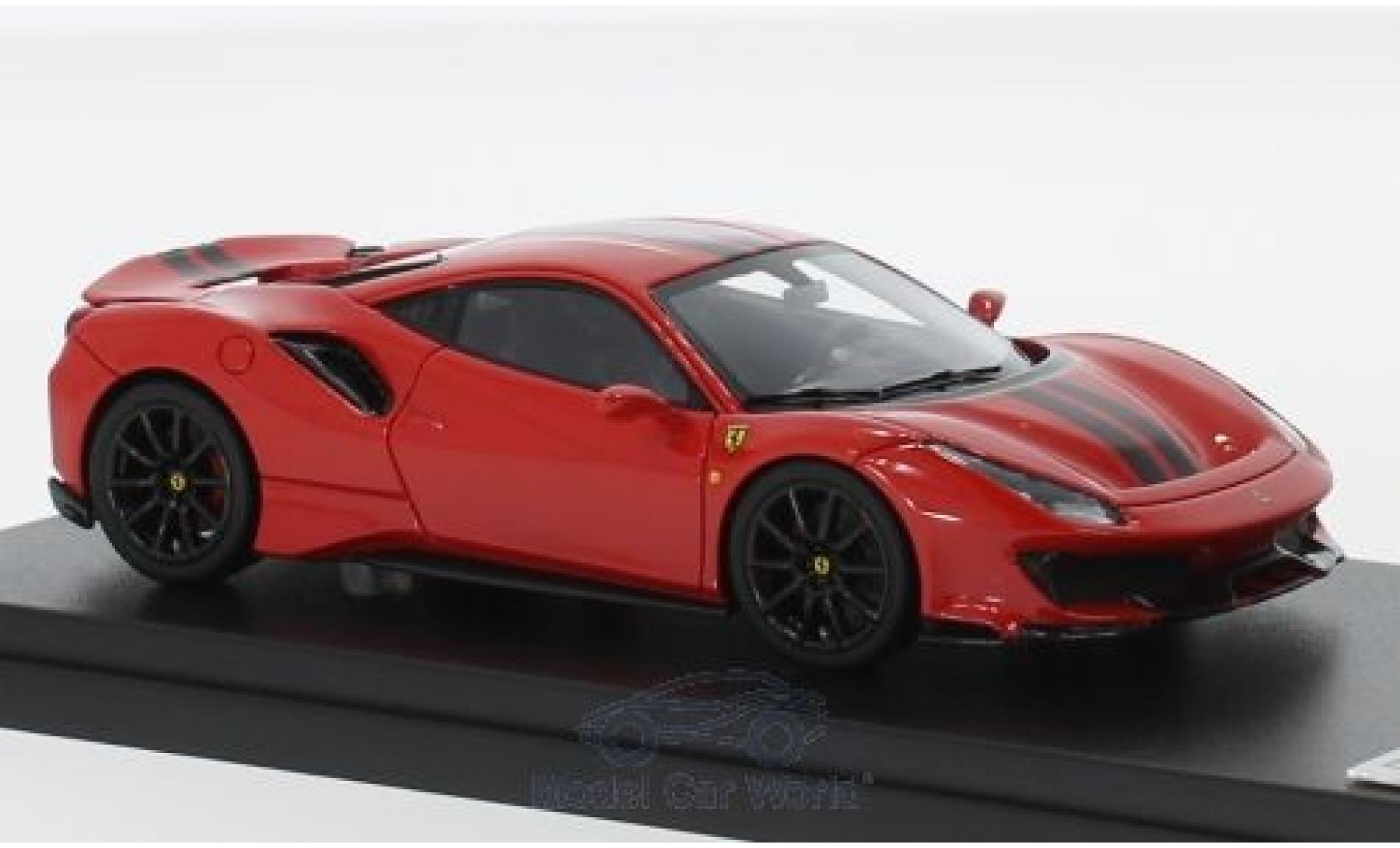 Ferrari 488 1/43 Look Smart Pista rosso/nero 2018 modellino in miniatura