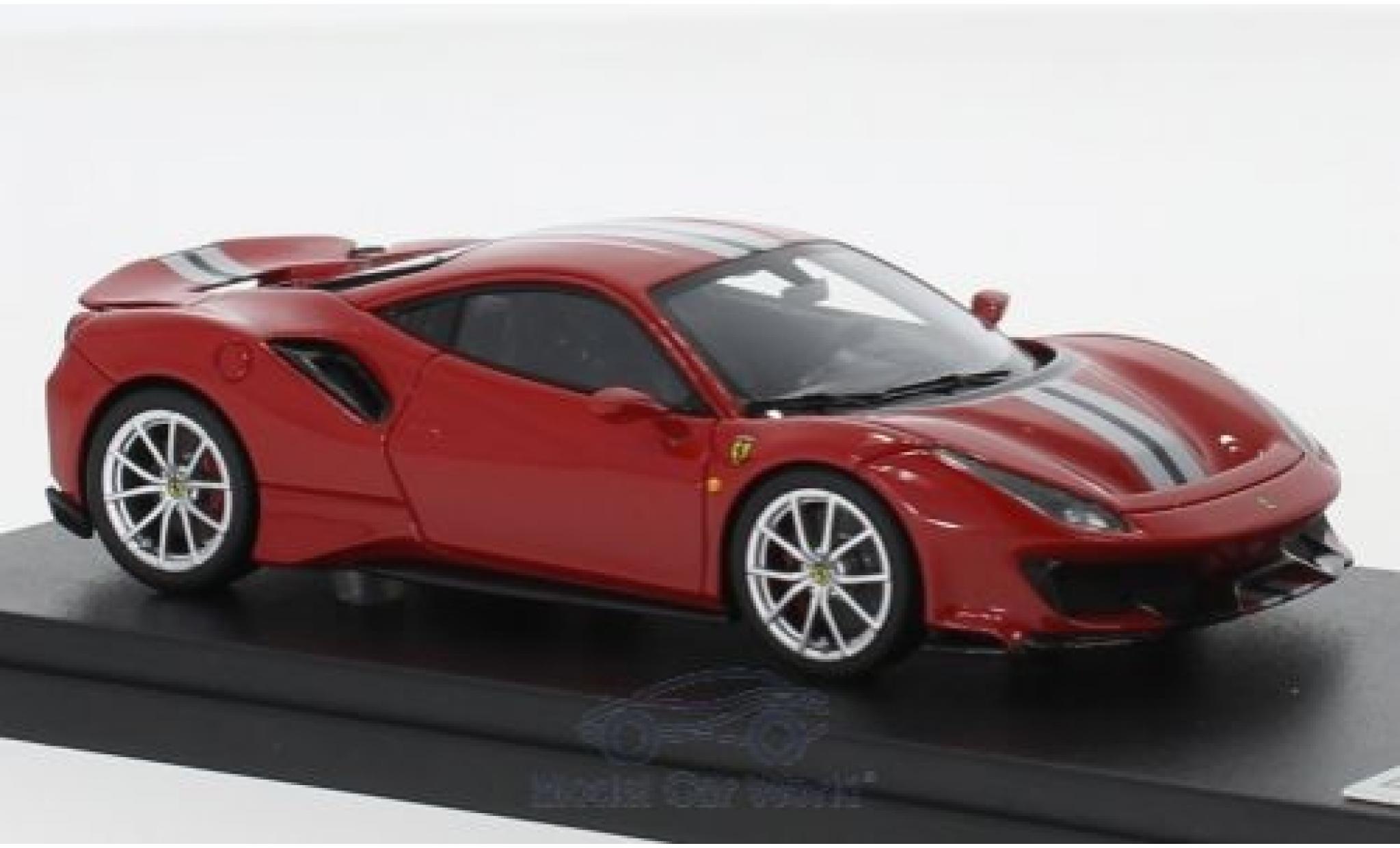 Ferrari 488 1/43 Look Smart Pista rosso/grigio 2018 modellino in miniatura