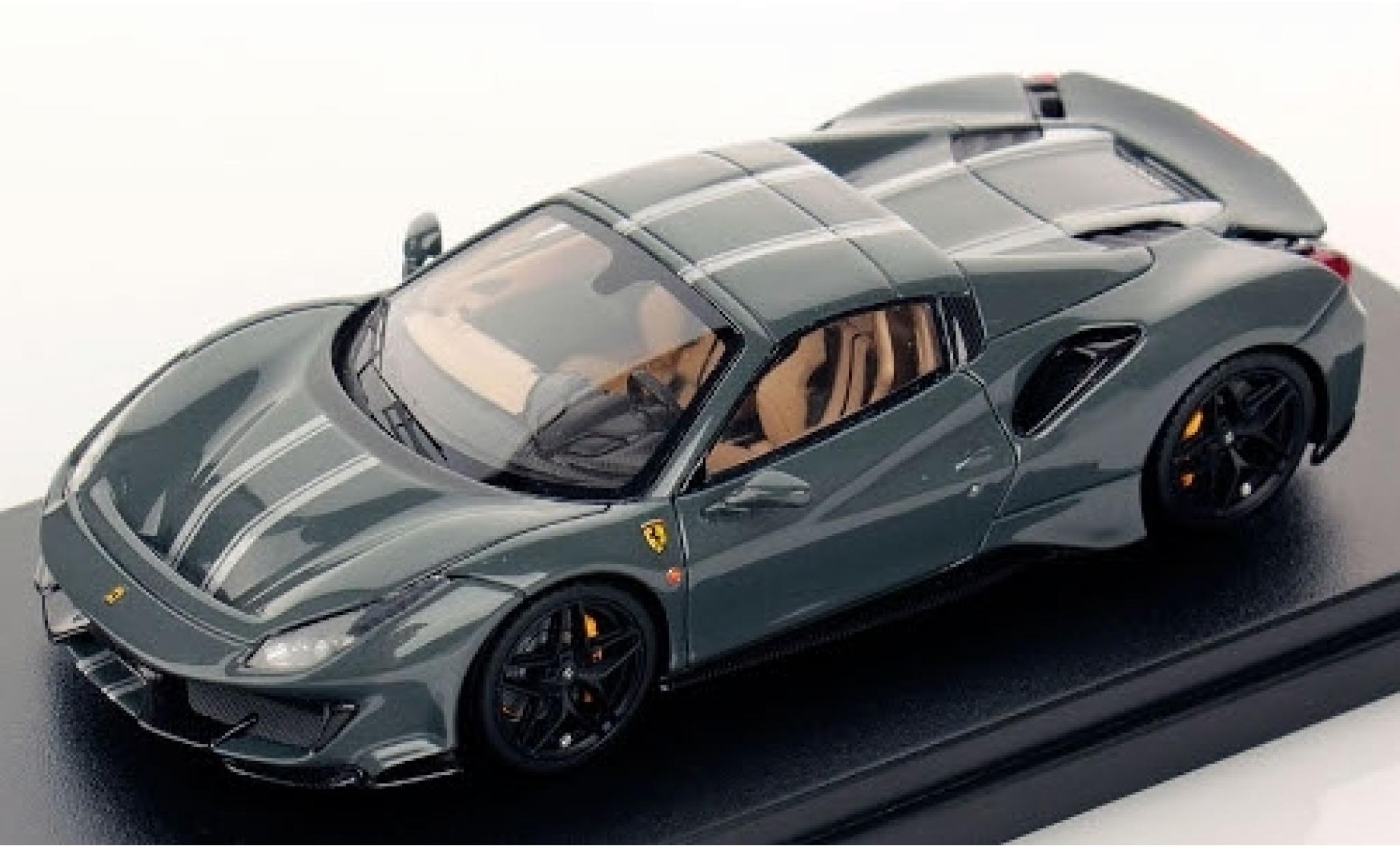 Ferrari 488 1/43 Look Smart Pista Spider Hardtop grigio/grigio 2018 modellino in miniatura