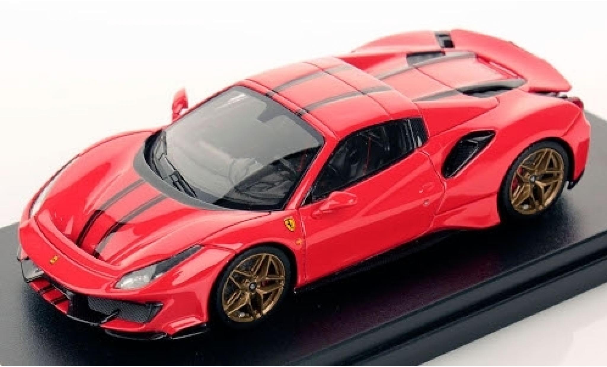 Ferrari 488 1/43 Look Smart Pista Spider Hardtop rosso/nero 2018 modellino in miniatura