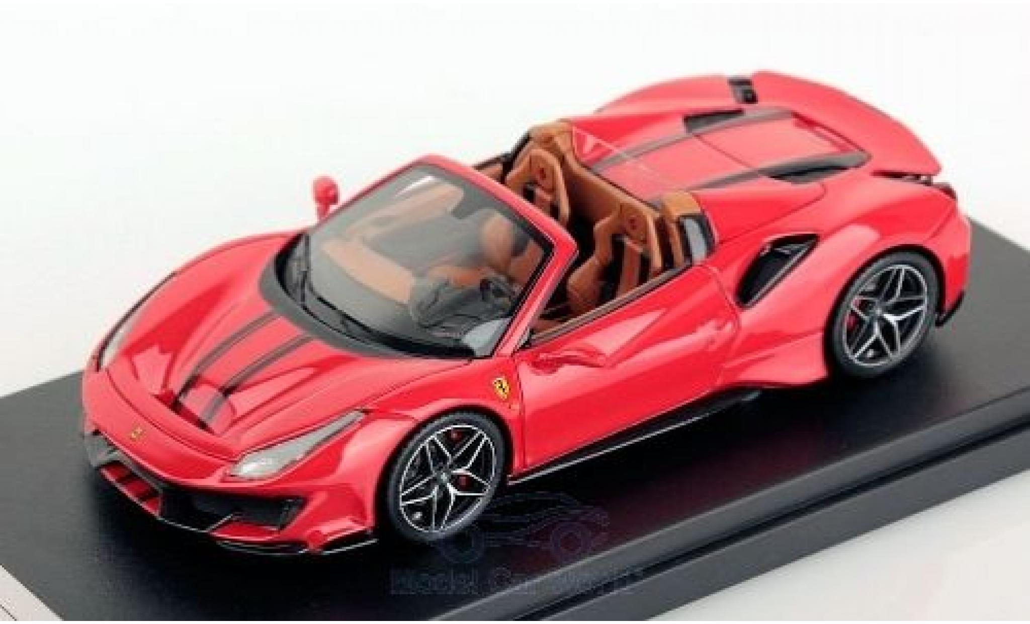 Ferrari 488 1/43 Look Smart Pista Spider rosso/nero 2019 modellino in miniatura