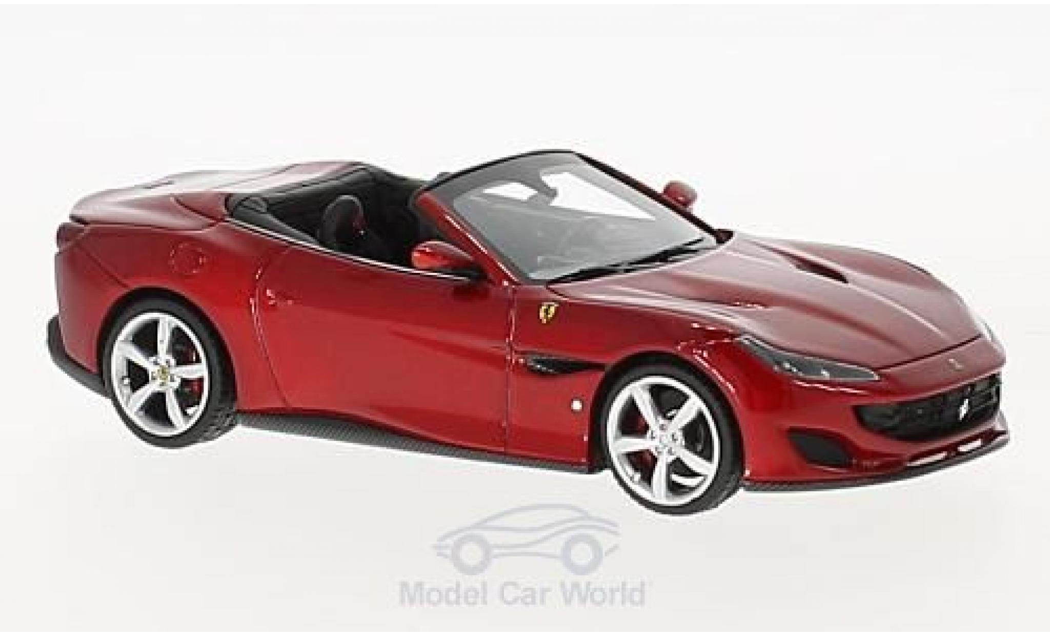Ferrari Portofino 1/43 Look Smart metallico rosso modellino in miniatura