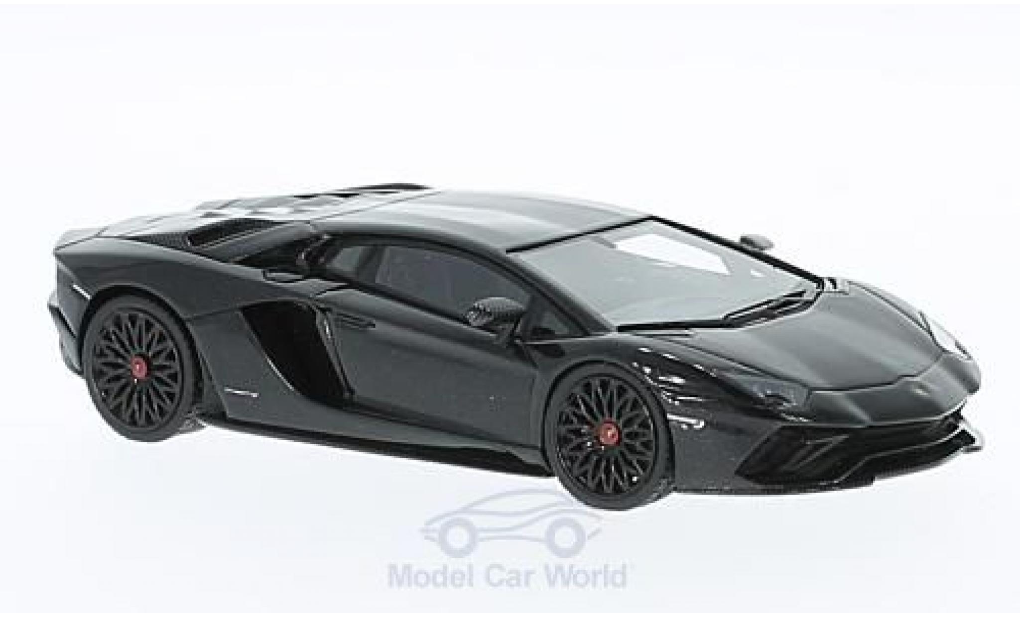 Lamborghini Aventador 1/43 Look Smart S metallico nero modellino in miniatura
