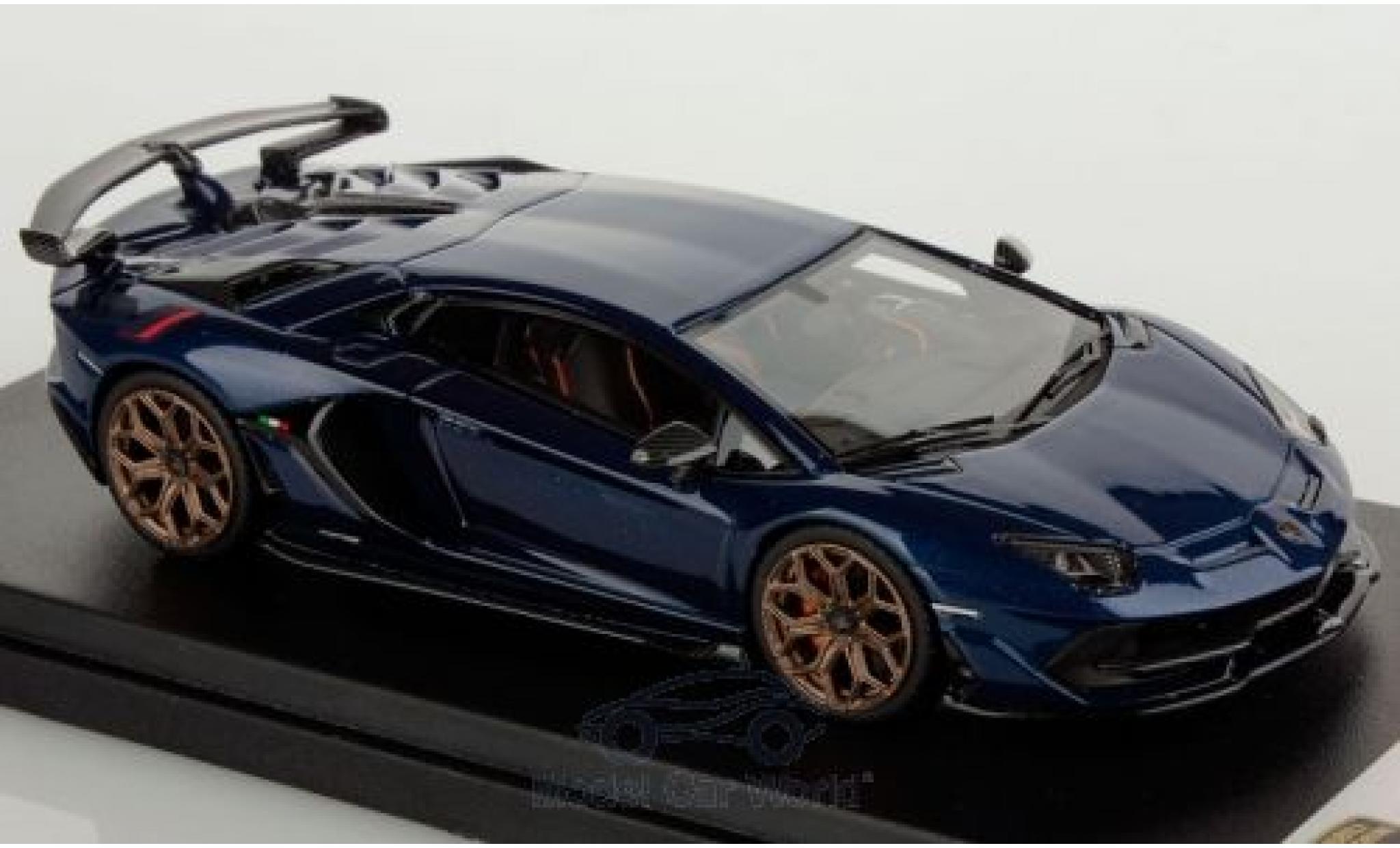 Lamborghini Aventador 1/43 Look Smart SVJ blu modellino in miniatura