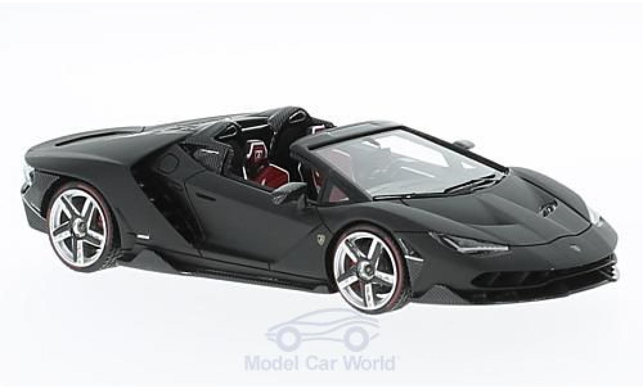 Lamborghini Centenario 1/43 Look Smart Roadster matt-nero modellino in miniatura