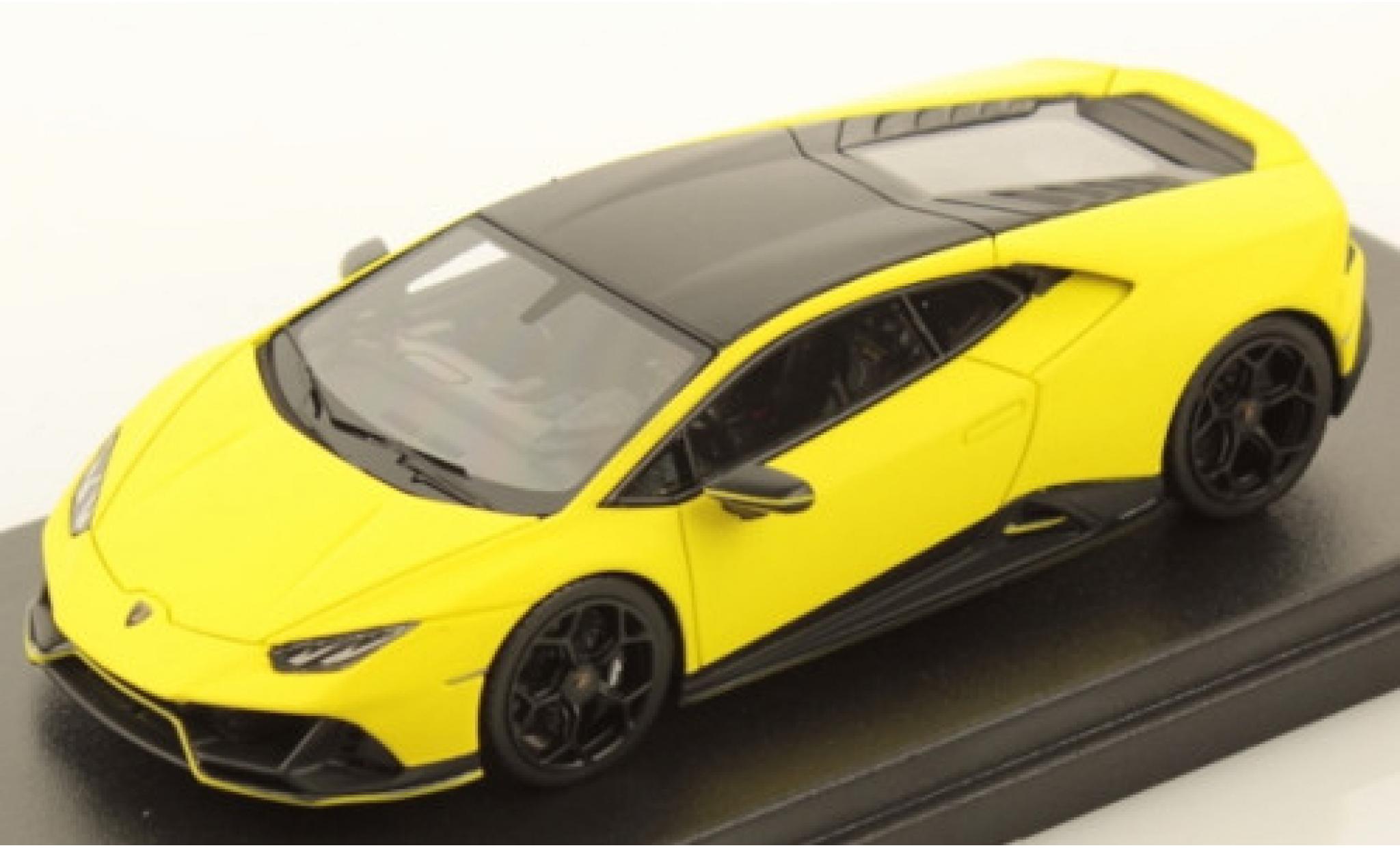 Lamborghini Huracan 1/43 Look Smart Evo Fluo Capsule matt-giallo/matt-nero modellino in miniatura