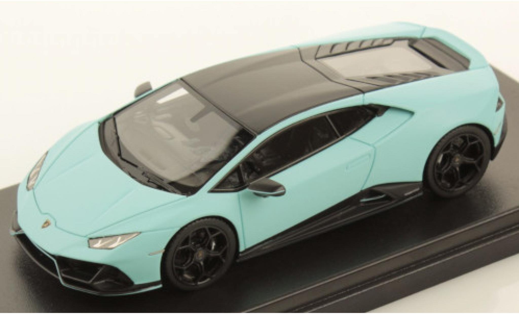 Lamborghini Huracan 1/43 Look Smart Evo Fluo Capsule matt-blu/matt-nero modellino in miniatura