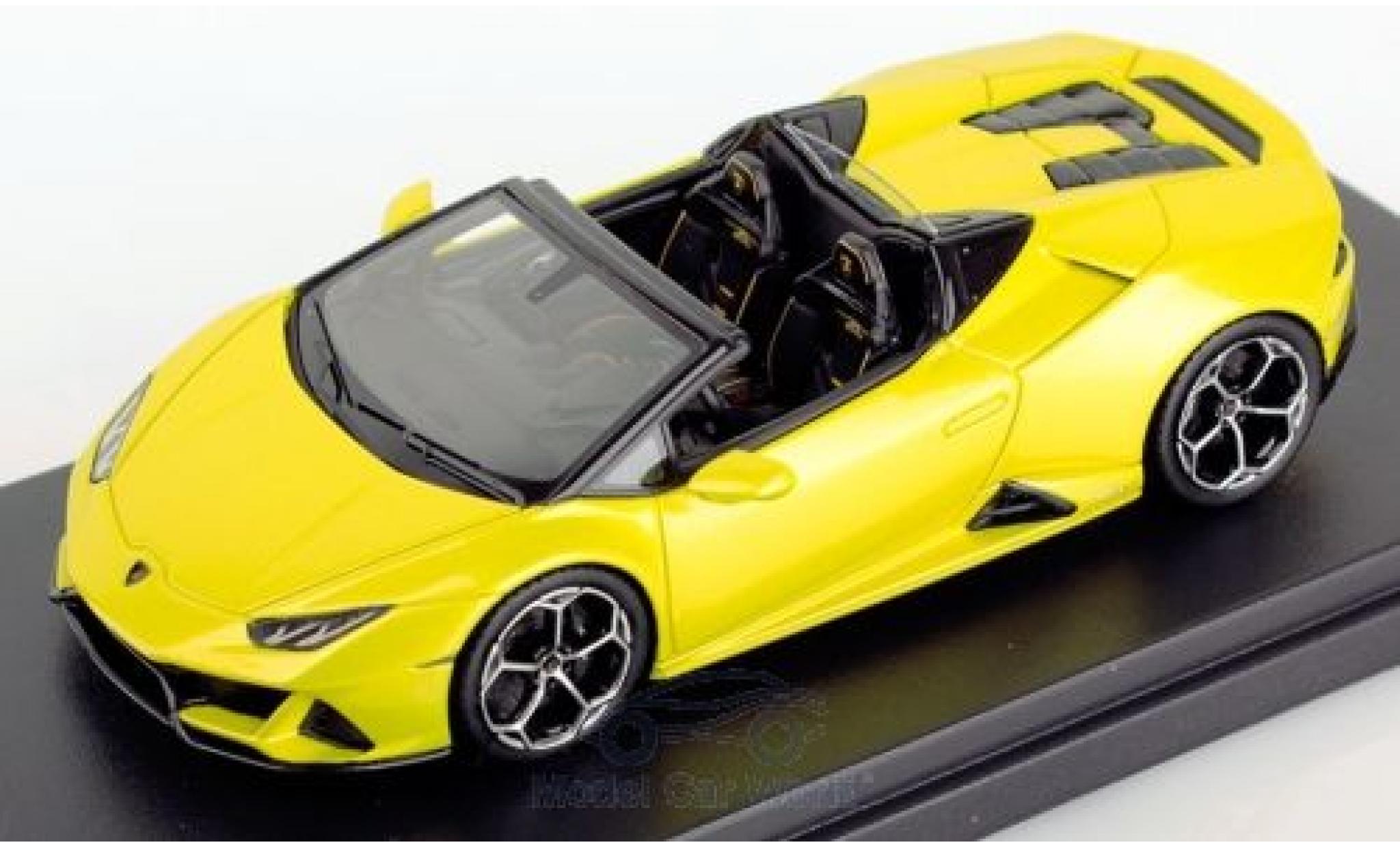 Lamborghini Huracan 1/43 Look Smart Evo Spyder metallico giallo 2019 modellino in miniatura