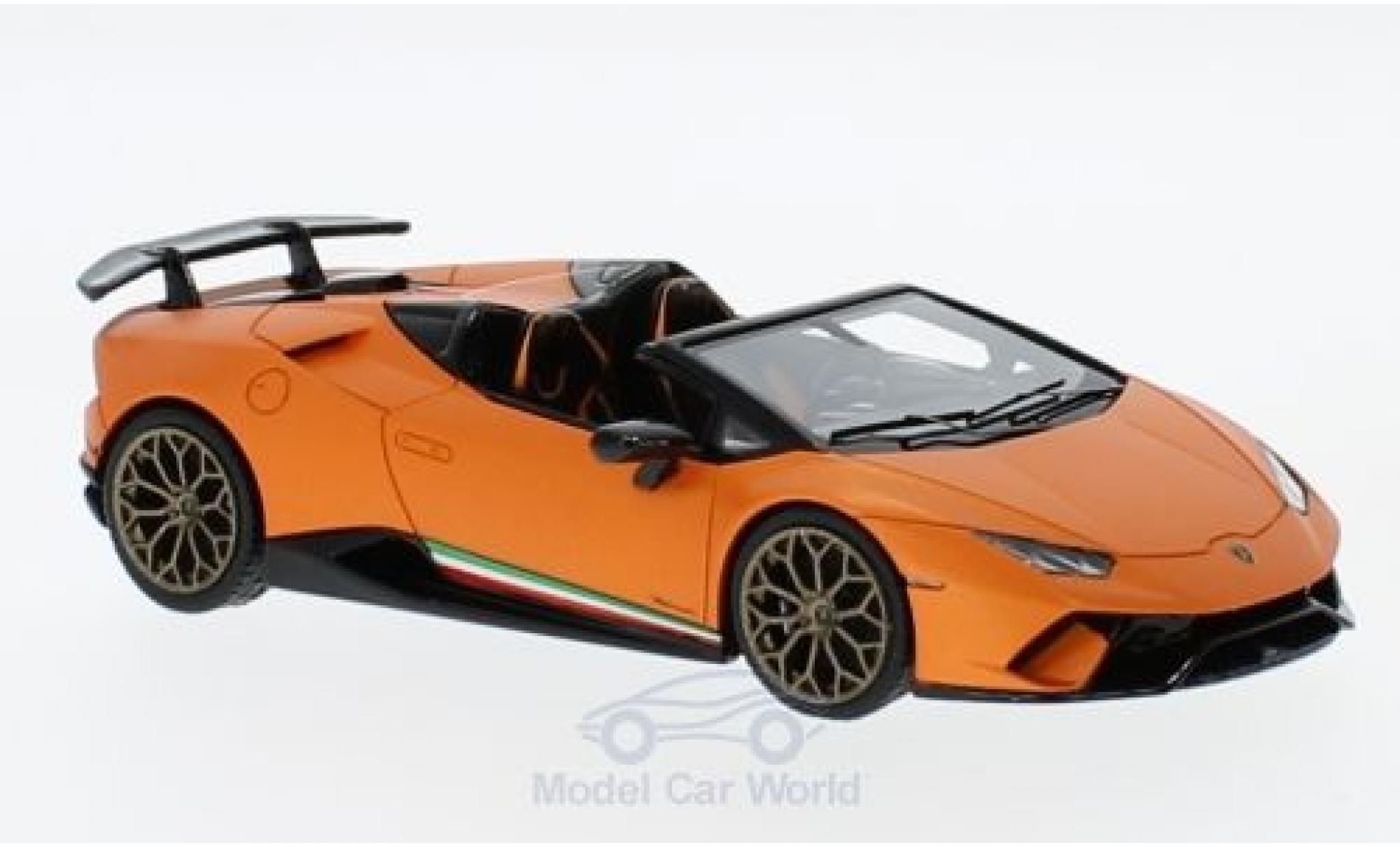 Lamborghini Huracan 1/43 Look Smart Performante Spyder matt-orange modellino in miniatura