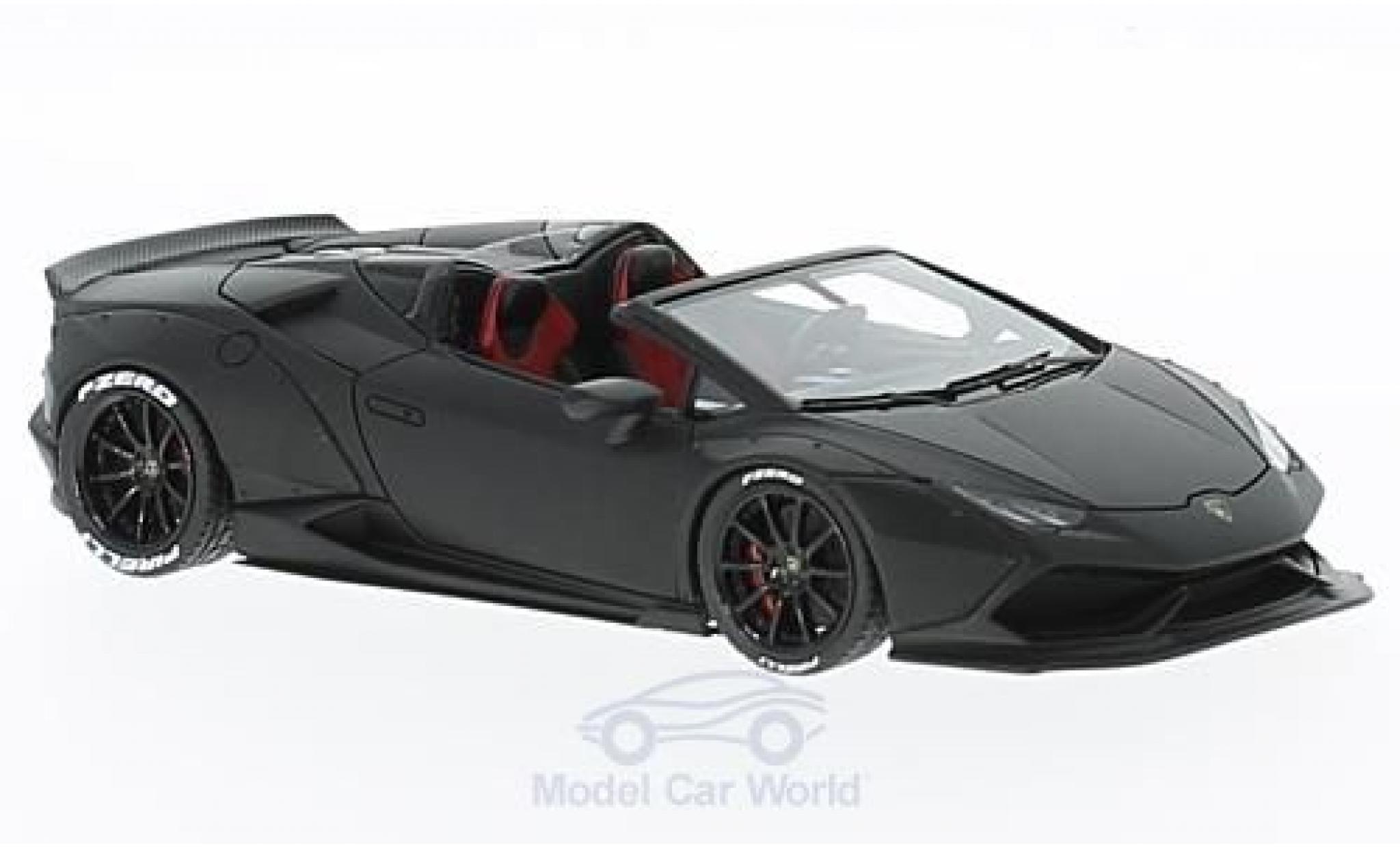 Lamborghini Huracan 1/43 Look Smart Spyder matt-nero Aftermarket modellino in miniatura