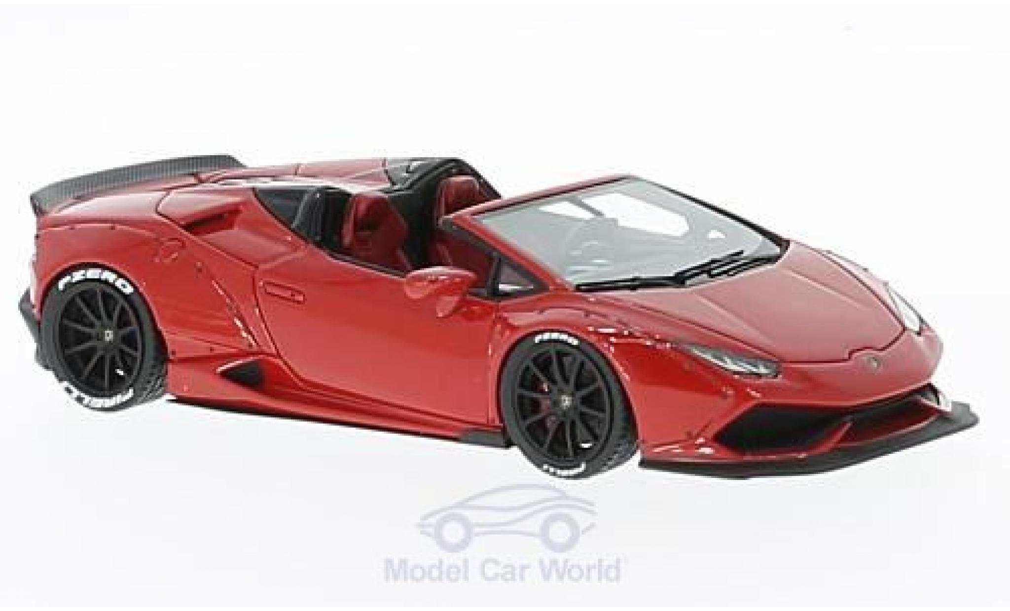 Lamborghini Huracan 1/43 Look Smart Spyder rosso Aftermarket modellino in miniatura