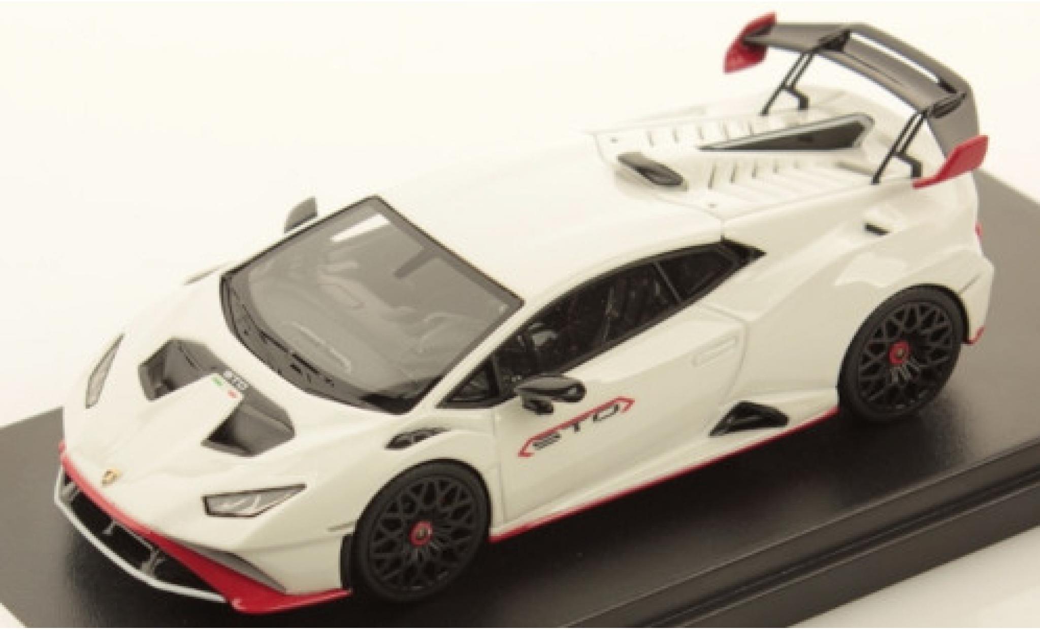 Lamborghini Huracan 1/43 Look Smart STO bianco/rosso modellino in miniatura