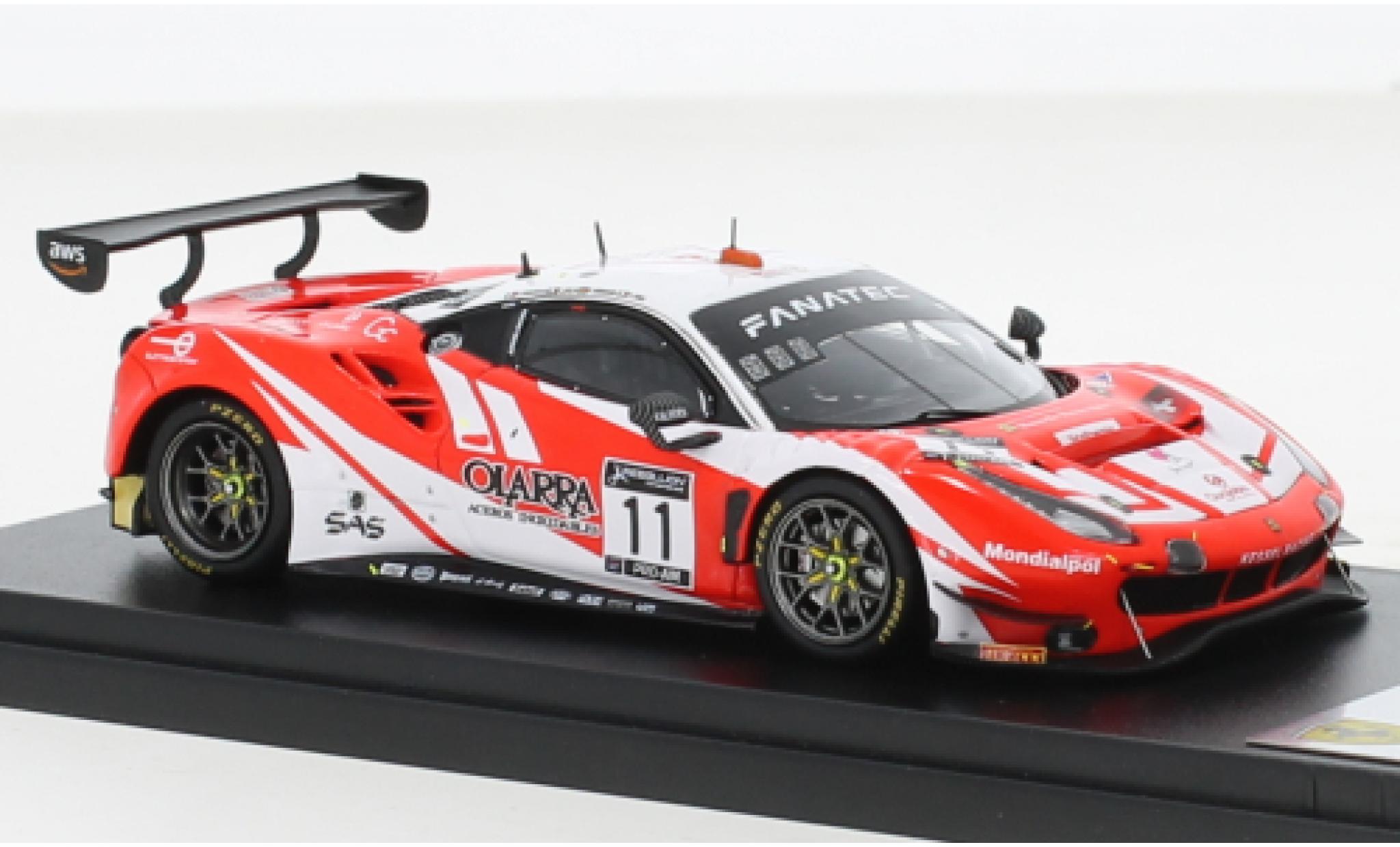 Ferrari 488 1/43 Look Smart GT3 EVO No.11 Kessel Racing 24h Spa 2021 modellino in miniatura