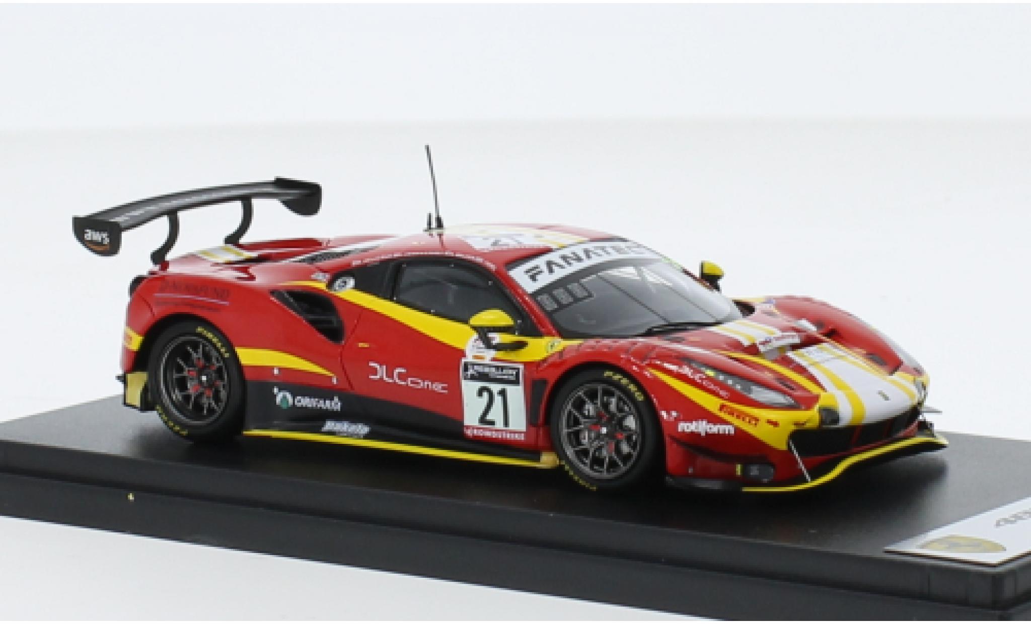 Ferrari 488 1/43 Look Smart GT3 EVO No.21 AF Corse 24h Spa 2022 modellino in miniatura