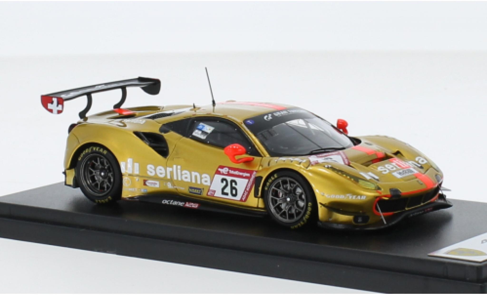 Ferrari 488 1/43 Look Smart GT3 EVO No.26 octane126 24h Nuerburgring 2022 modellino in miniatura