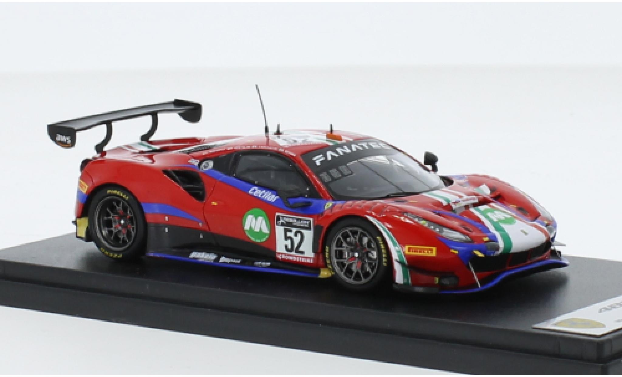 Ferrari 488 1/43 Look Smart GT3 EVO No.52 AF Corse 24h Spa 2022 modellino in miniatura