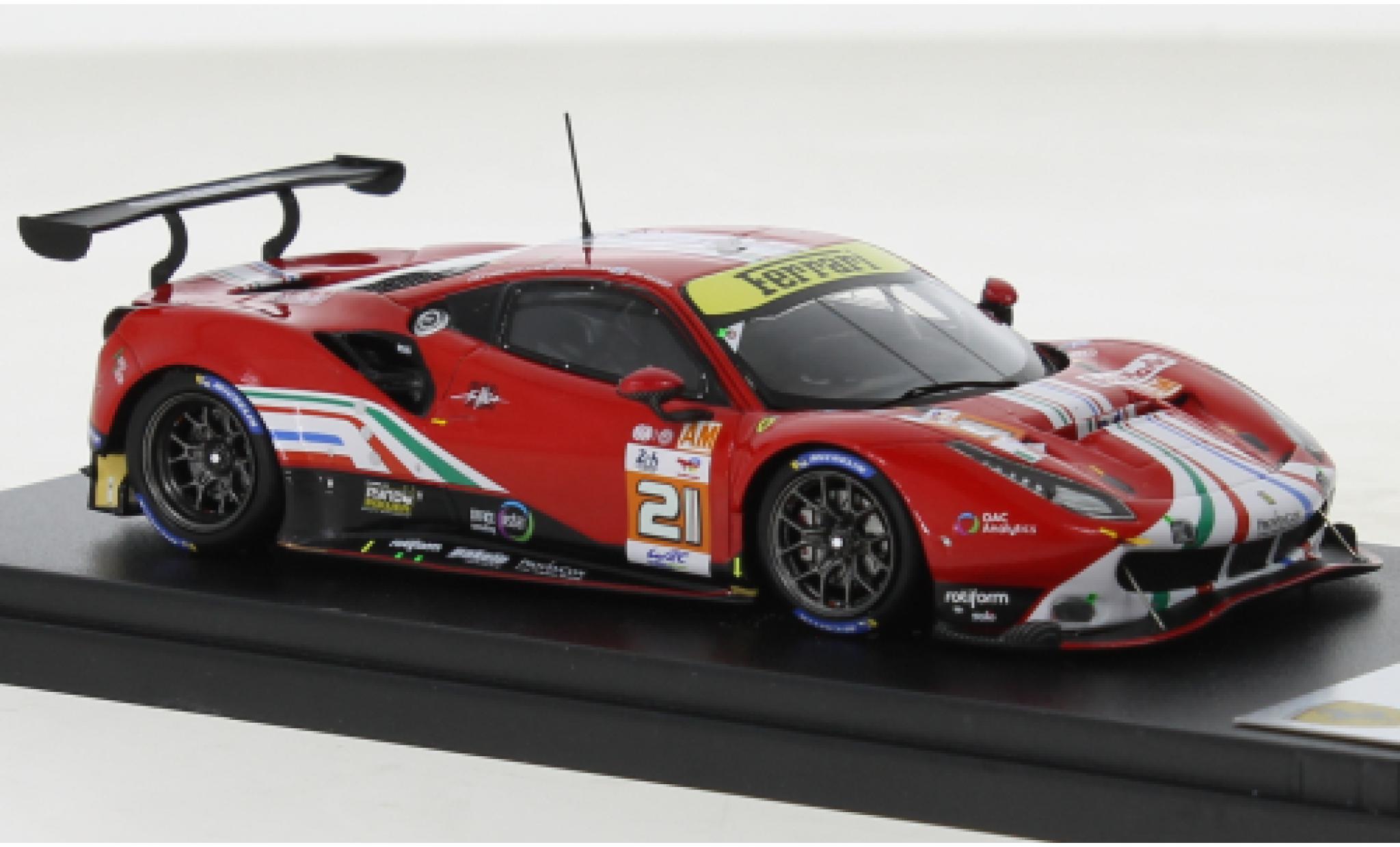 Ferrari 488 1/43 Look Smart GTE EVO No.21 AF Corse 24h Le Mans 2022 modellino in miniatura