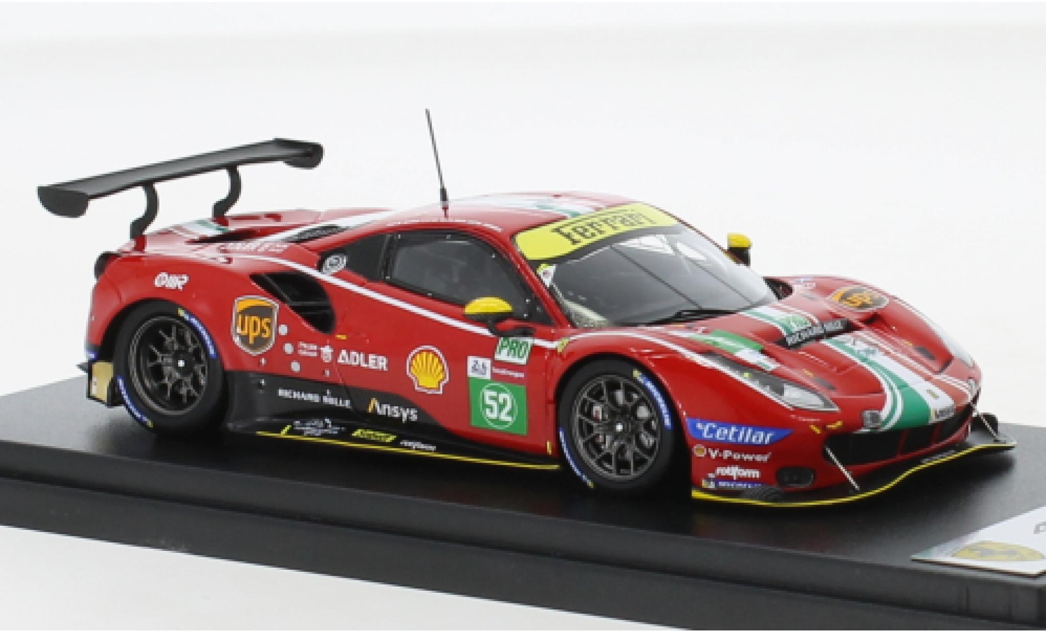 Ferrari 488 1/43 Look Smart GTE EVO No.52 AF Corse 24h Le Mans 2021 modellino in miniatura