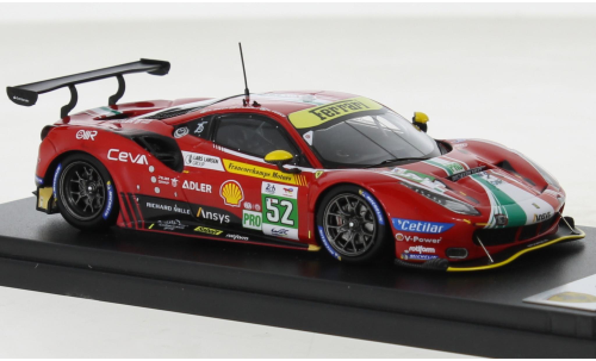 Ferrari 488 1/43 Look Smart GTE EVO No.52 AF Corse 24h Le Mans 2022 modellino in miniatura