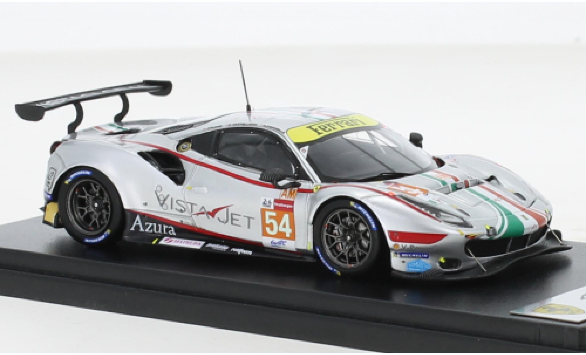 Ferrari 488 1/43 Look Smart GTE EVO No.54 AF Corse 24h Le Mans 2021 modellino in miniatura