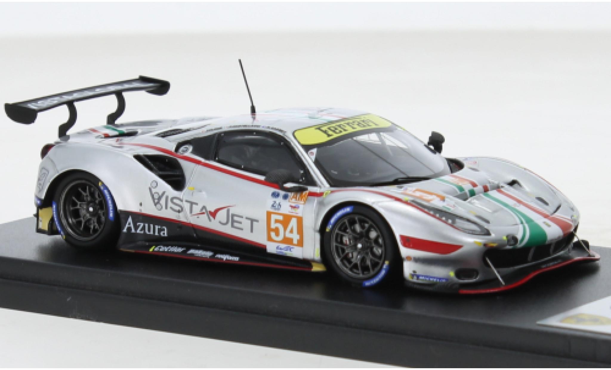 Ferrari 488 1/43 Look Smart GTE EVO No.54 AF Corse 24h Le Mans 2022 modellino in miniatura