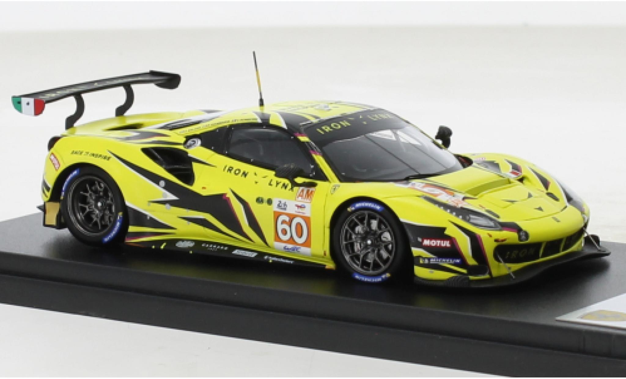 Ferrari 488 1/43 Look Smart GTE EVO No.60 Iron Lynx 24h Le Mans 2022 modellino in miniatura