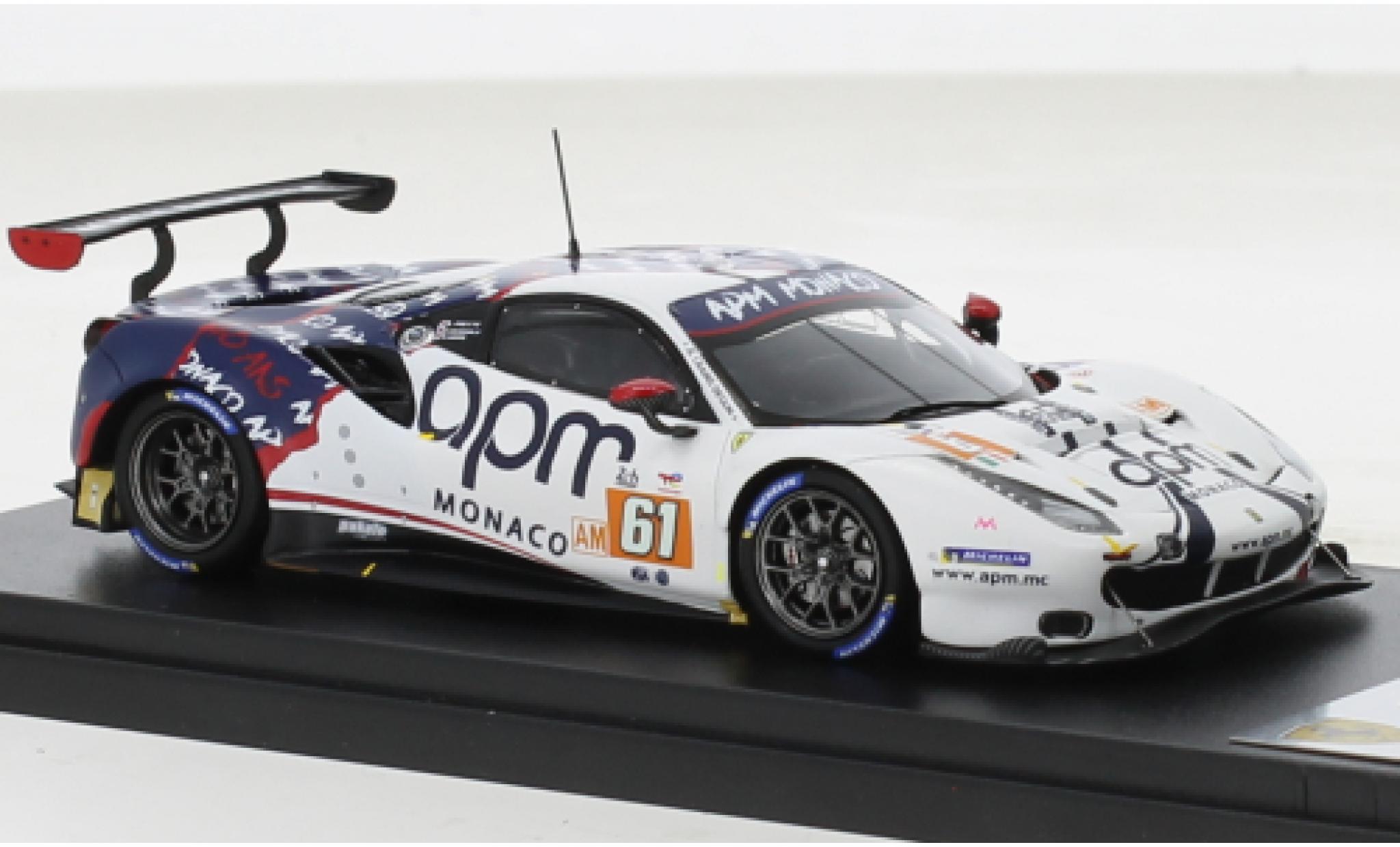 Ferrari 488 1/43 Look Smart GTE EVO No.61 AF Corse 24h Le Mans 2022 modellino in miniatura