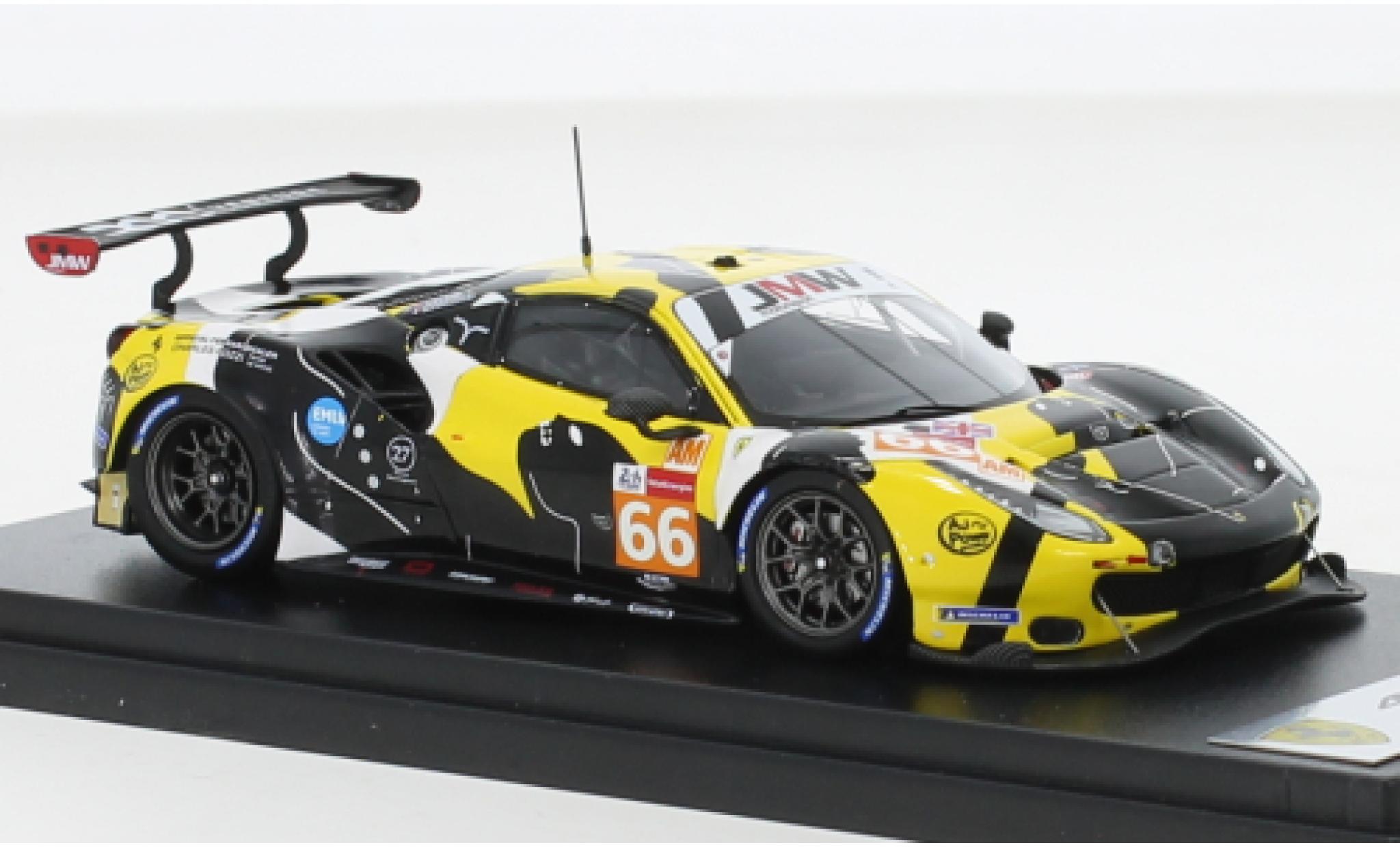 Ferrari 488 1/43 Look Smart GTE EVO No.66 JMW Motorsport 24h Le Mans 2021 modellino in miniatura
