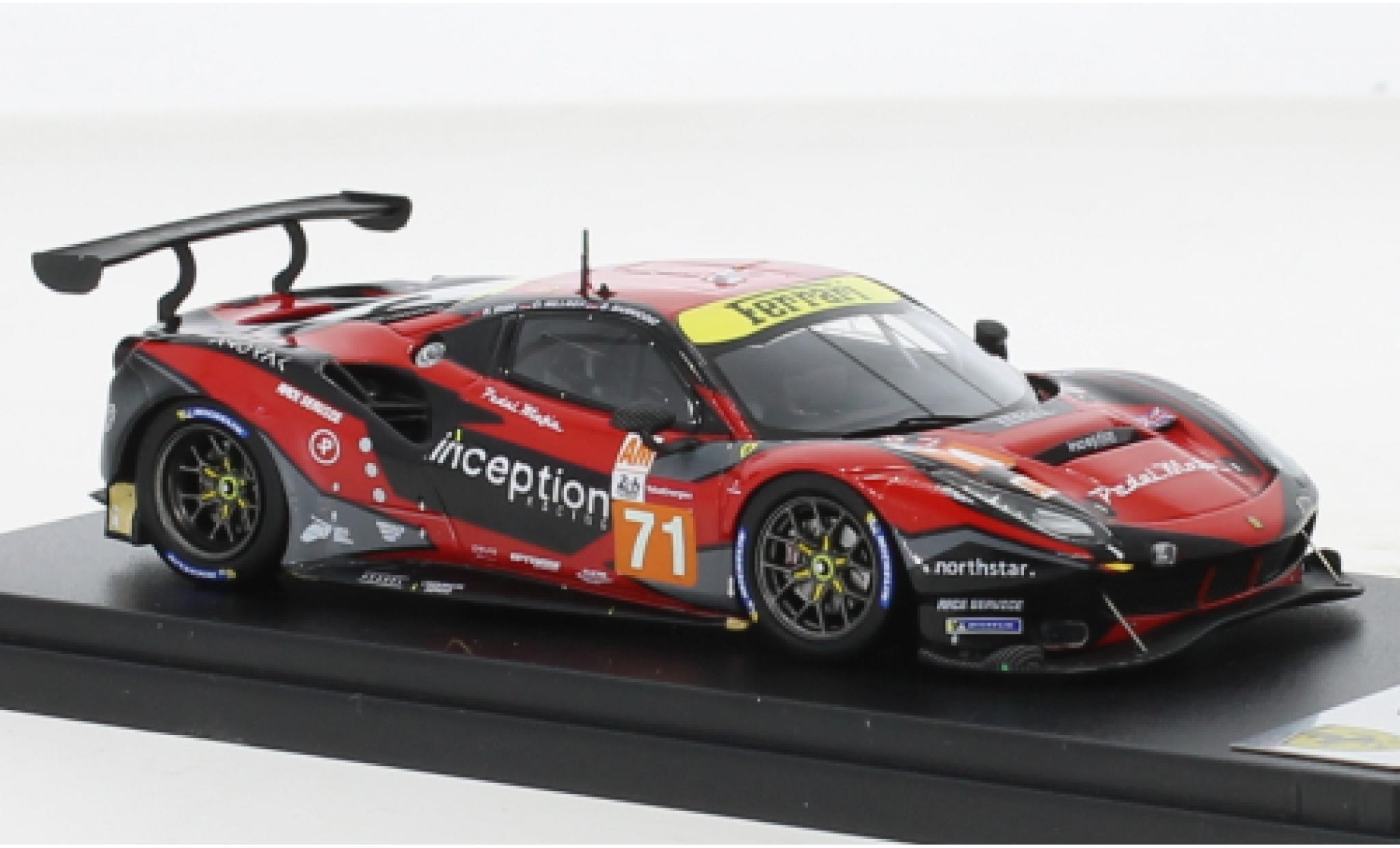 Ferrari 488 1/43 Look Smart GTE EVO No.71 Inception Racing 24h Le Mans 2021 modellino in miniatura