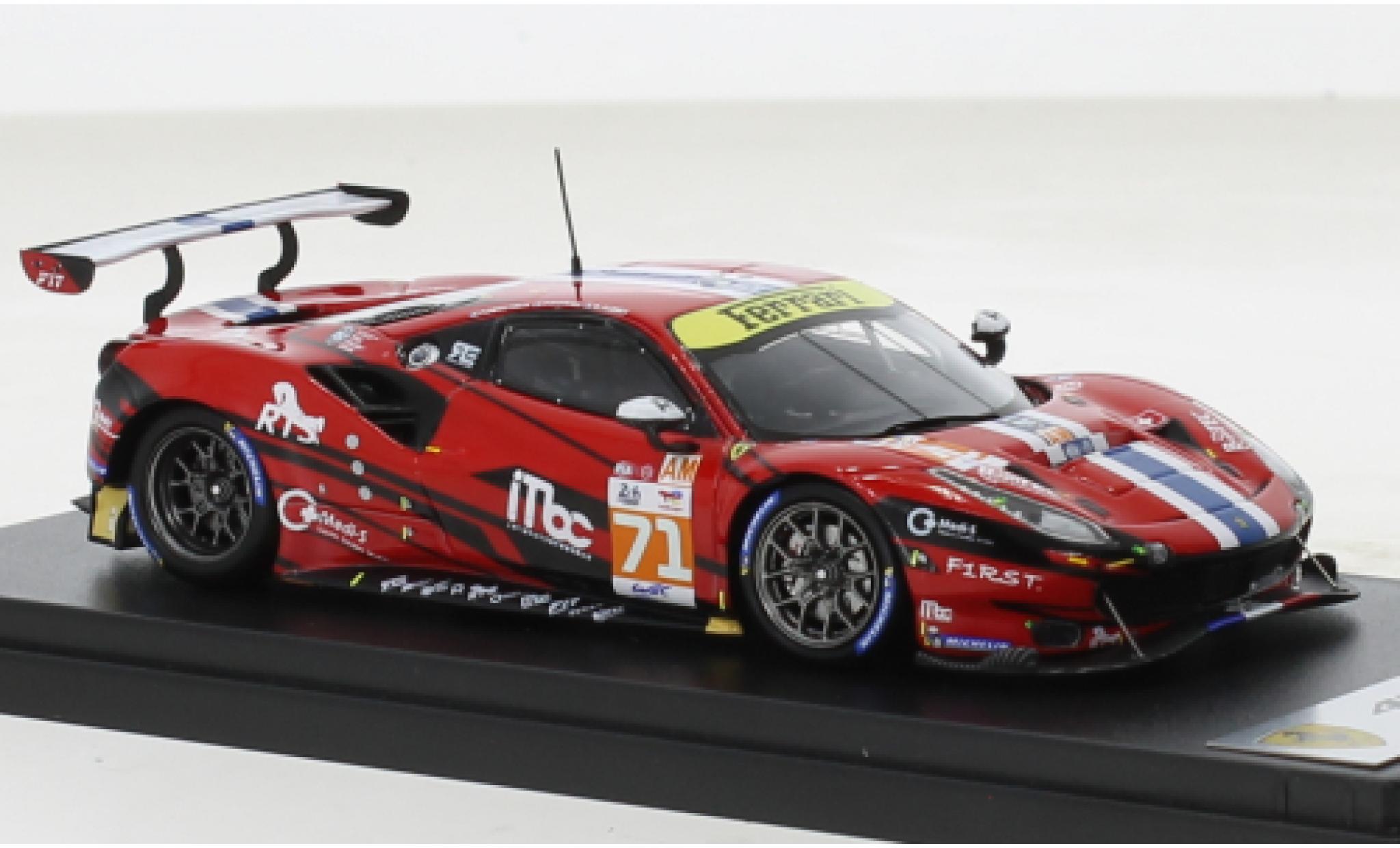 Ferrari 488 1/43 Look Smart GTE EVO No.71 Spirit of Race 24h Le Mans 2022 modellino in miniatura