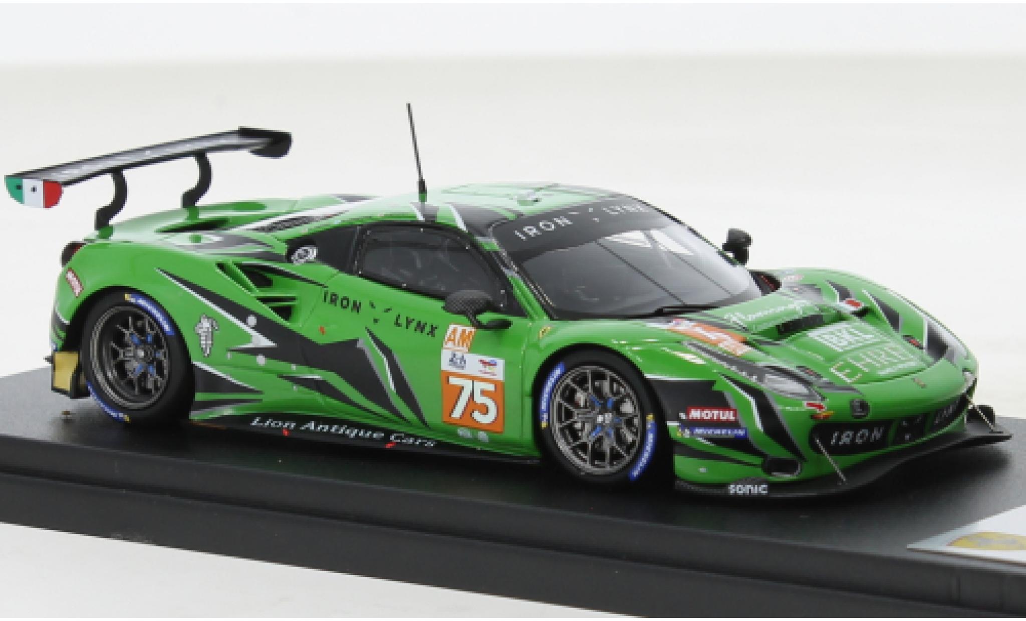 Ferrari 488 1/43 Look Smart GTE EVO No.75 Iron Lynx 24h Le Mans 2022 modellino in miniatura