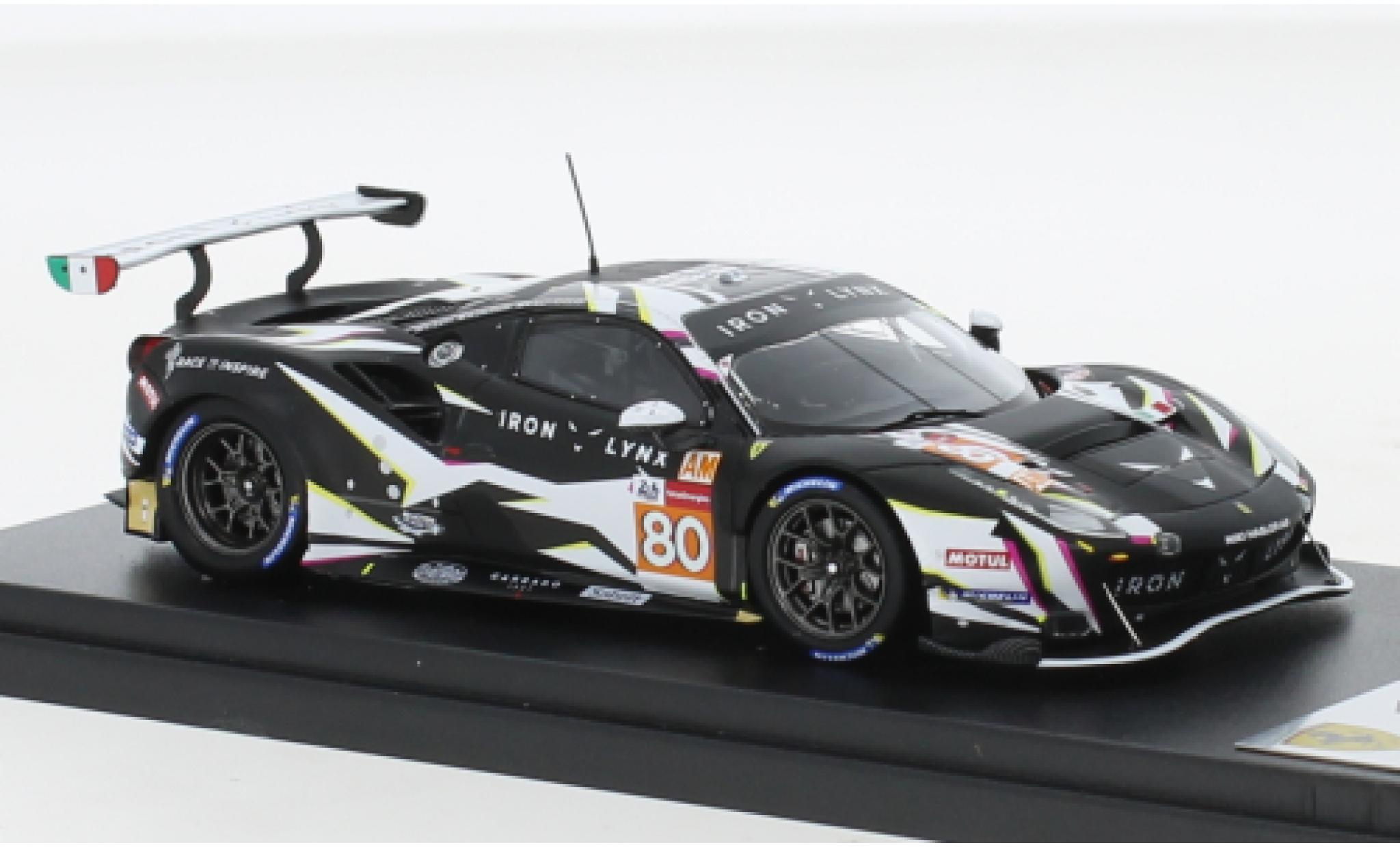 Ferrari 488 1/43 Look Smart GTE EVO No.80 Iron Lynx 24h Le Mans 2021 modellino in miniatura