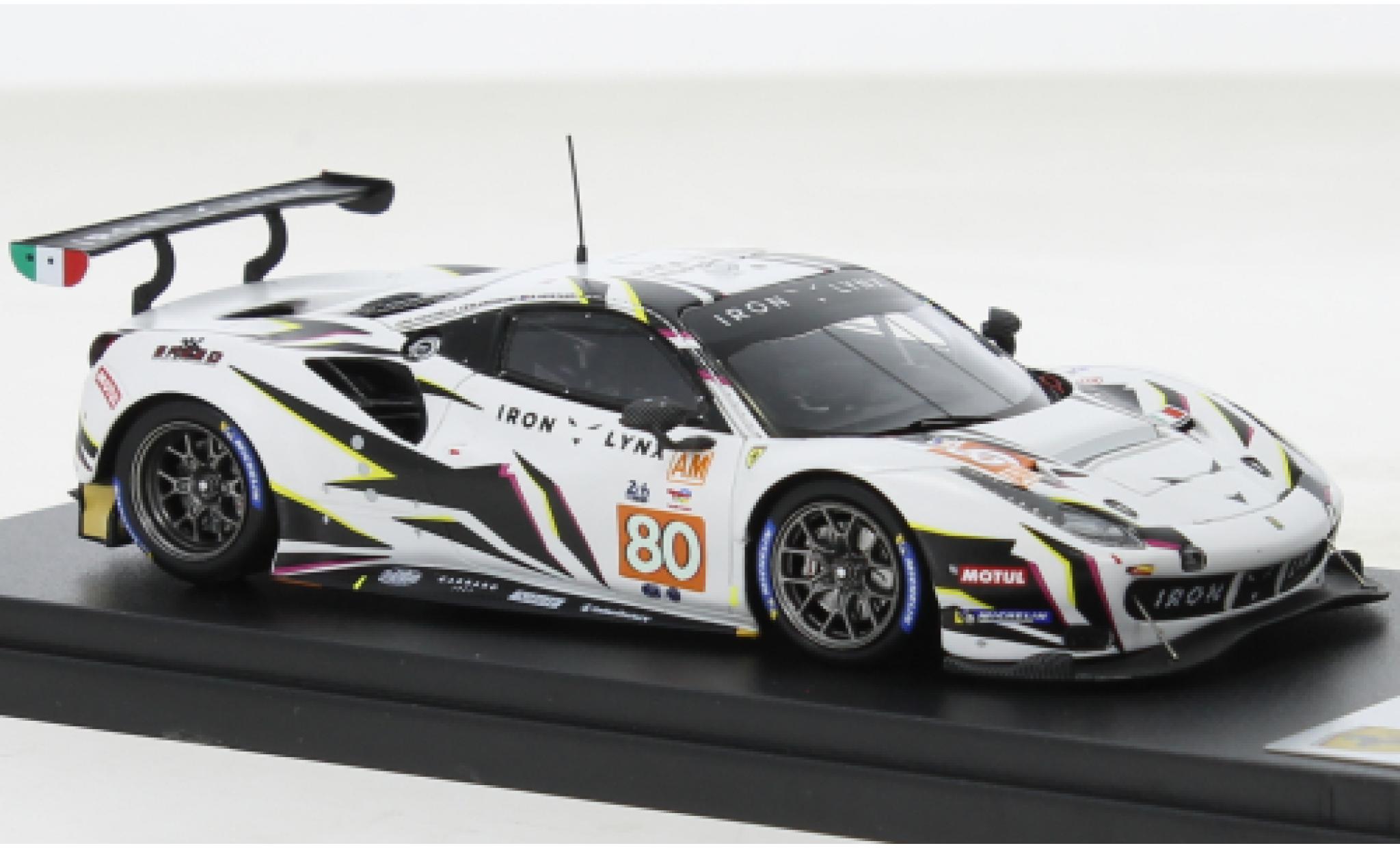 Ferrari 488 1/43 Look Smart GTE EVO No.80 Iron Lynx 24h Le Mans 2022 modellino in miniatura