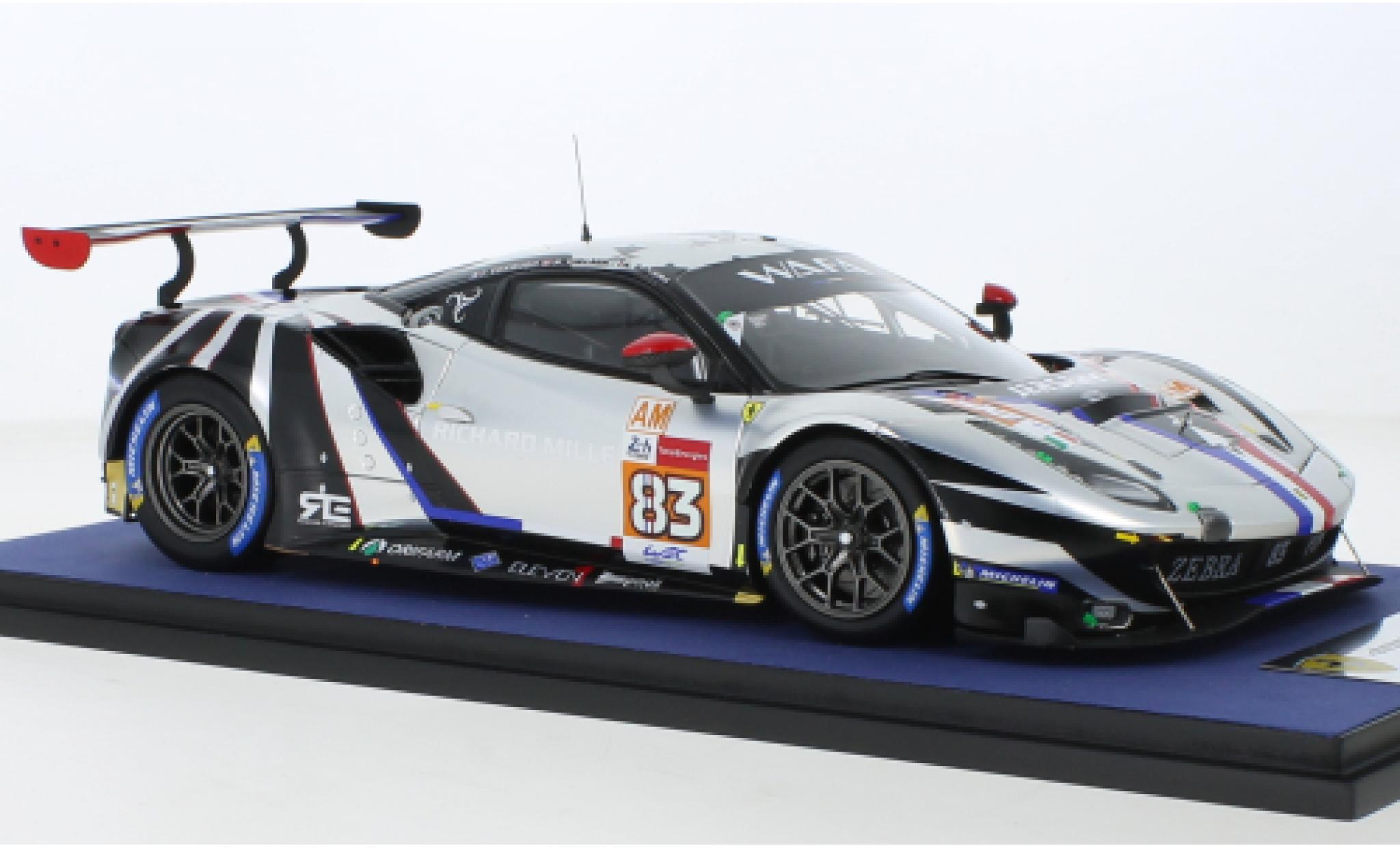 Ferrari 488 1/18 Look Smart GTE EVO No.83 AF Corse 24h Le Mans 2021 modellino in miniatura