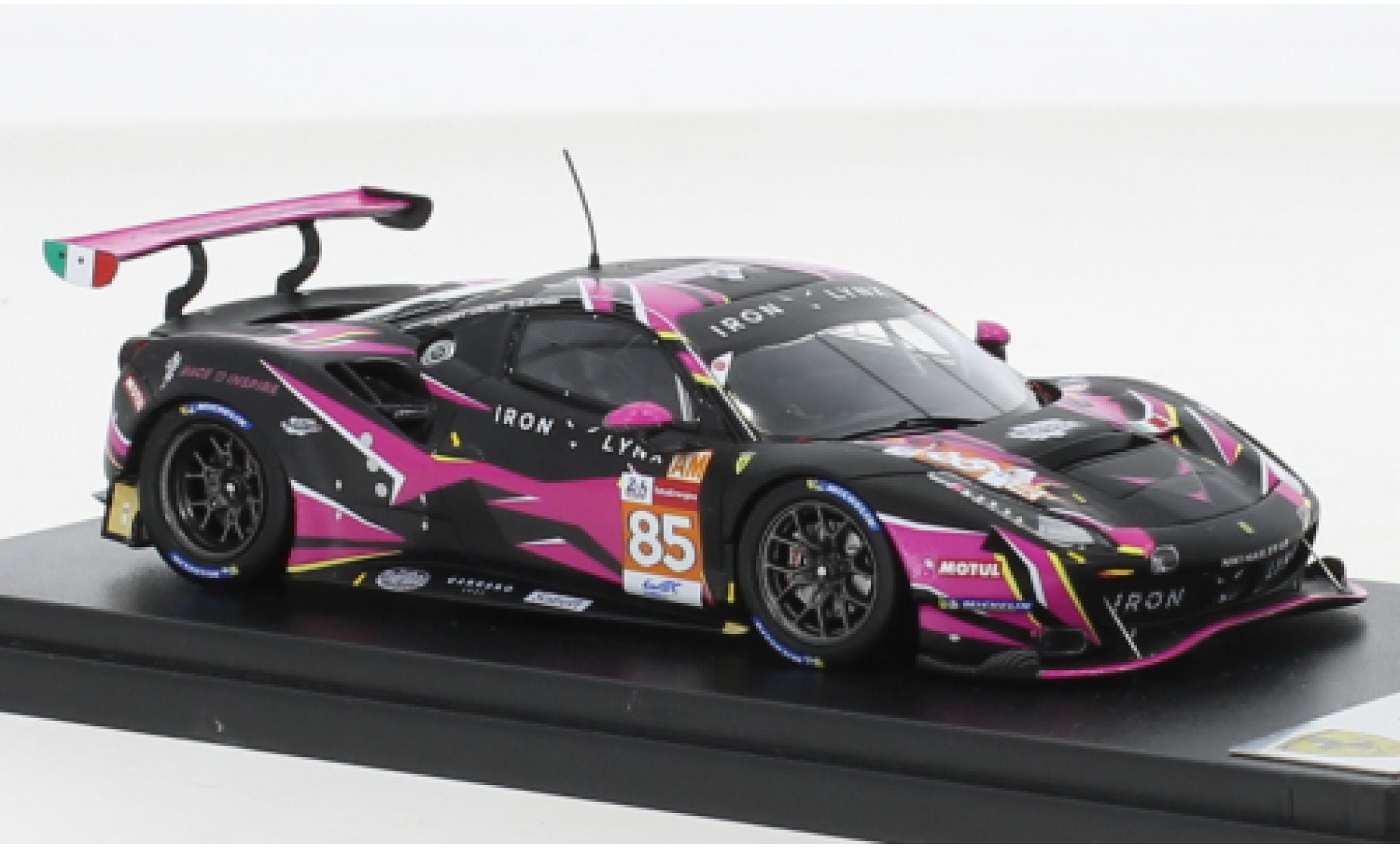 Ferrari 488 1/18 Look Smart GTE EVO No.85 Iron Lynx 24h Le Mans 2021 modellino in miniatura