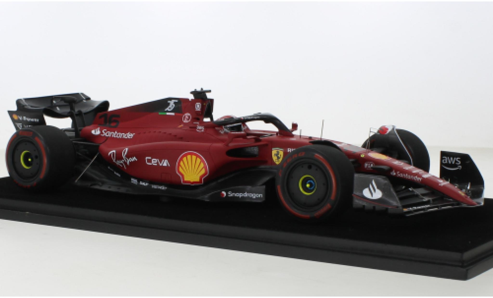 Ferrari F1 1/43 Look Smart -75 No.16 Scuderia Formel 1 GP Bahrain 2022 modellino in miniatura