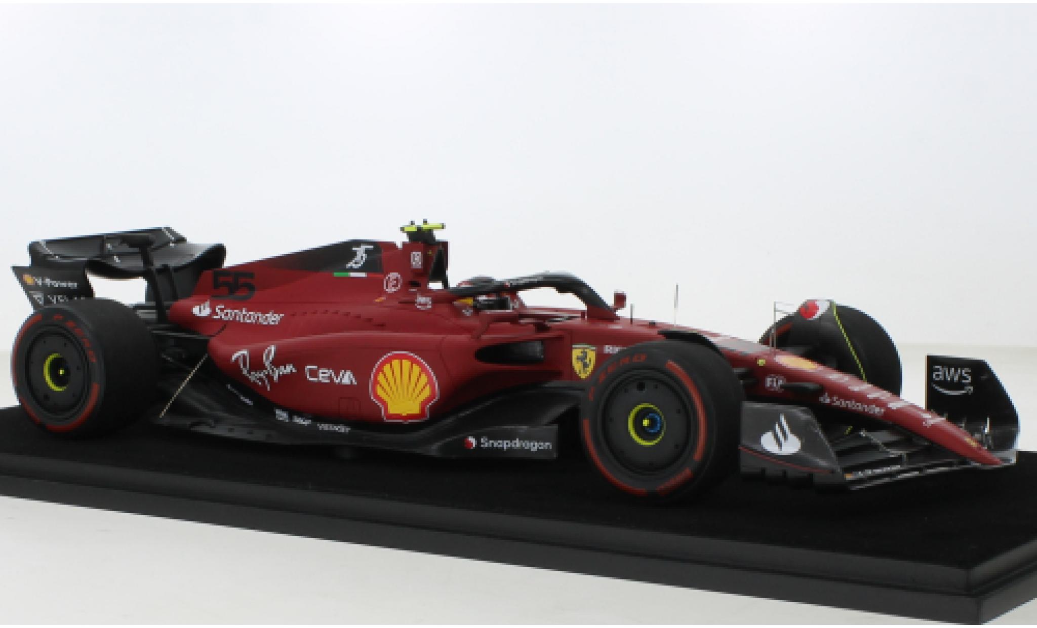 Ferrari F1 1/43 Look Smart -75 No.55 Scuderia Formel 1 GP Bahrain 2022 modellino in miniatura