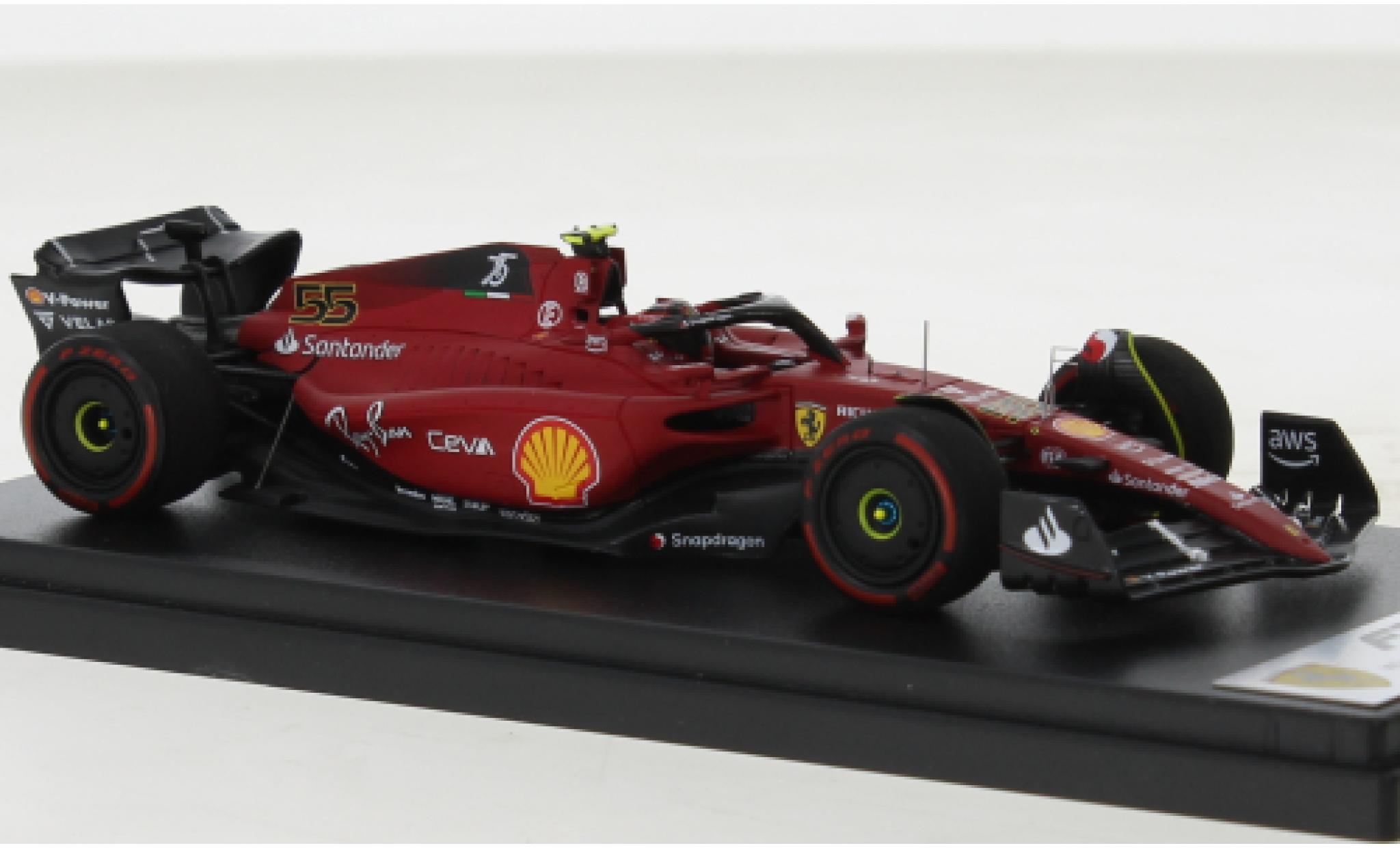 Ferrari F1 1/43 Look Smart -75 No.55 Scuderia Formel 1 GP Großbritannien 2022 modellino in miniatura