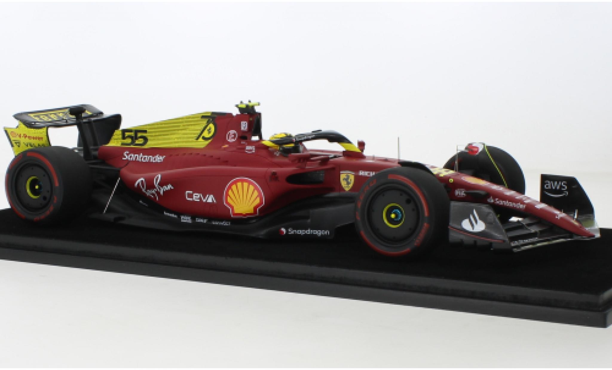 Ferrari F1 1/43 Look Smart -75 No.55 Scuderia formule 1 GP Italie 2022 modellino in miniatura