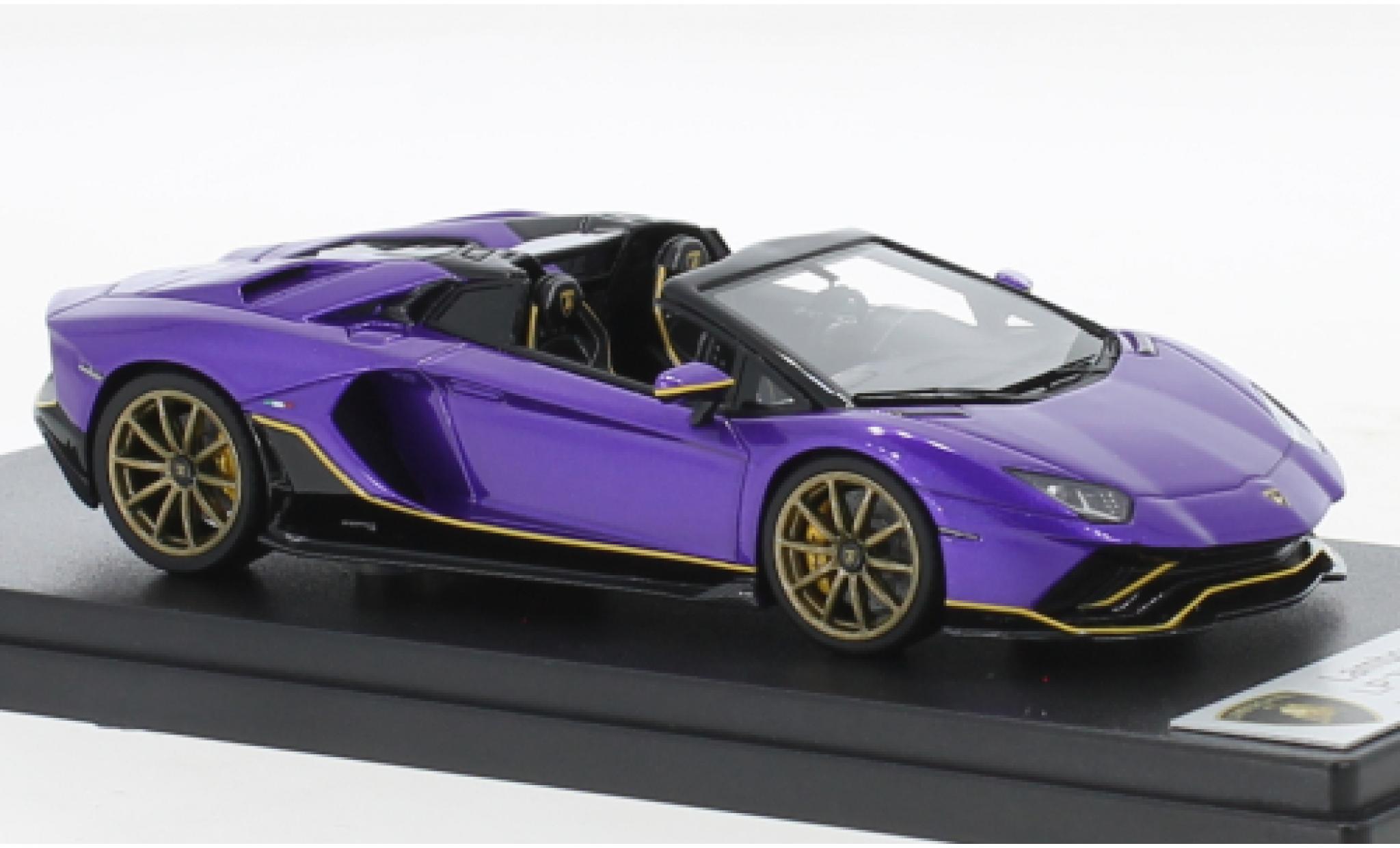 Lamborghini Aventador 1/43 Look Smart LO 780-4 Ultimae Roadster metallise lila modellino in miniatura