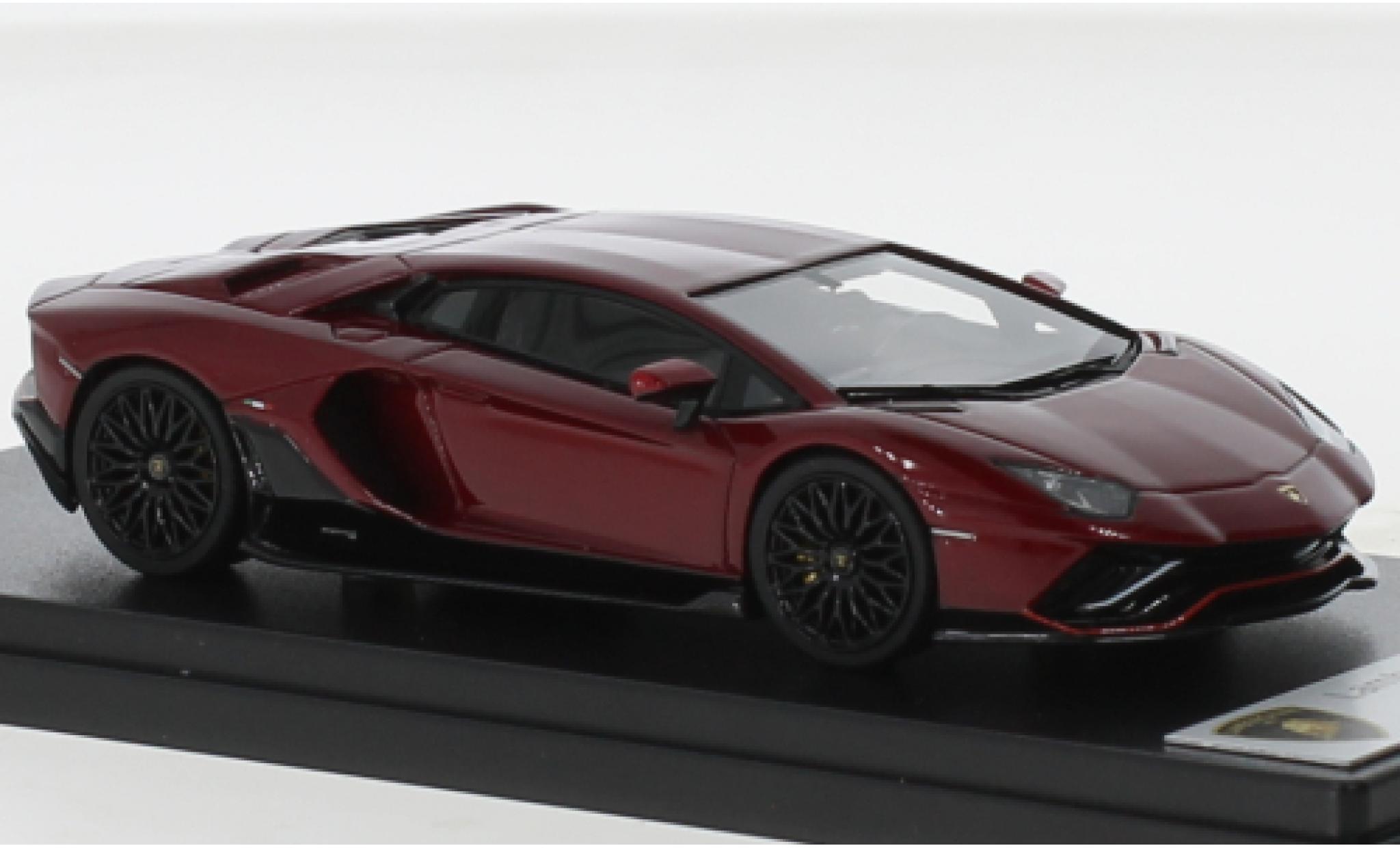 Lamborghini Aventador 1/43 Look Smart LP 780-4 Ultimae metallise rosso modellino in miniatura