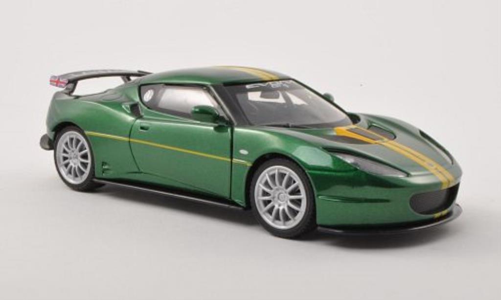 Lotus Evora GT4 1/24 Motormax GT4 grun/giallo modellino in miniatura