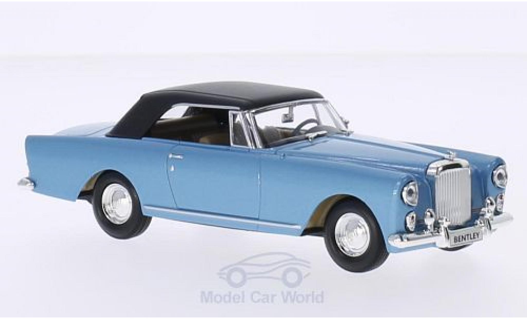 Bentley Continental T 1/43 Lucky Die Cast S2 DHC by Vilhelm Koren metallico blu 1961 Verdeck geschlossen modellino in miniatura